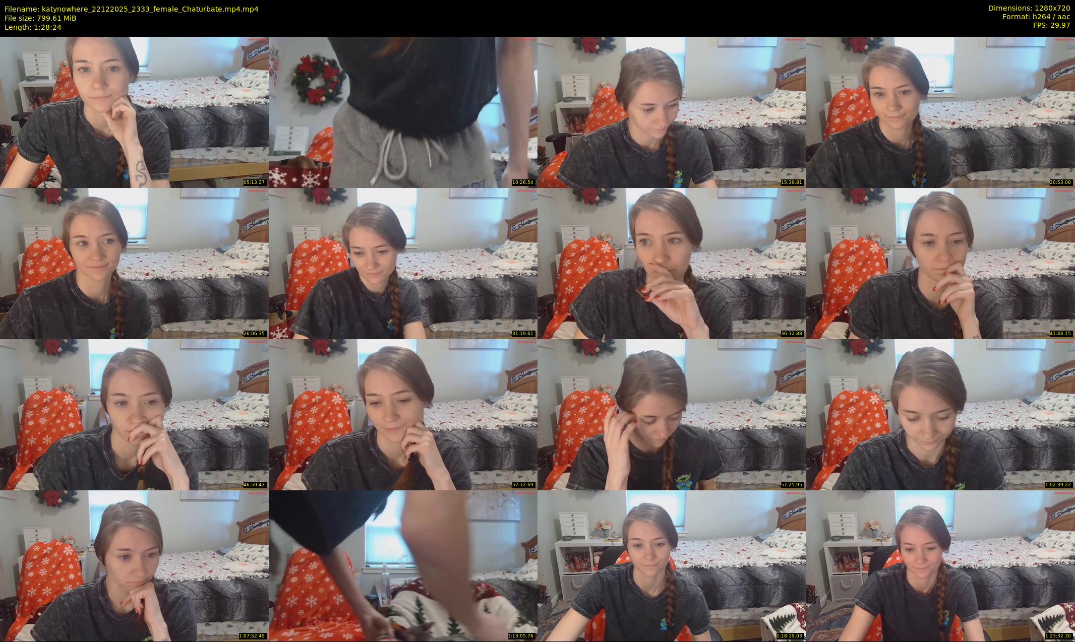 katynowhere — 89 minute Chaturbate female cam show recording, 720p, Dec 22, 2025