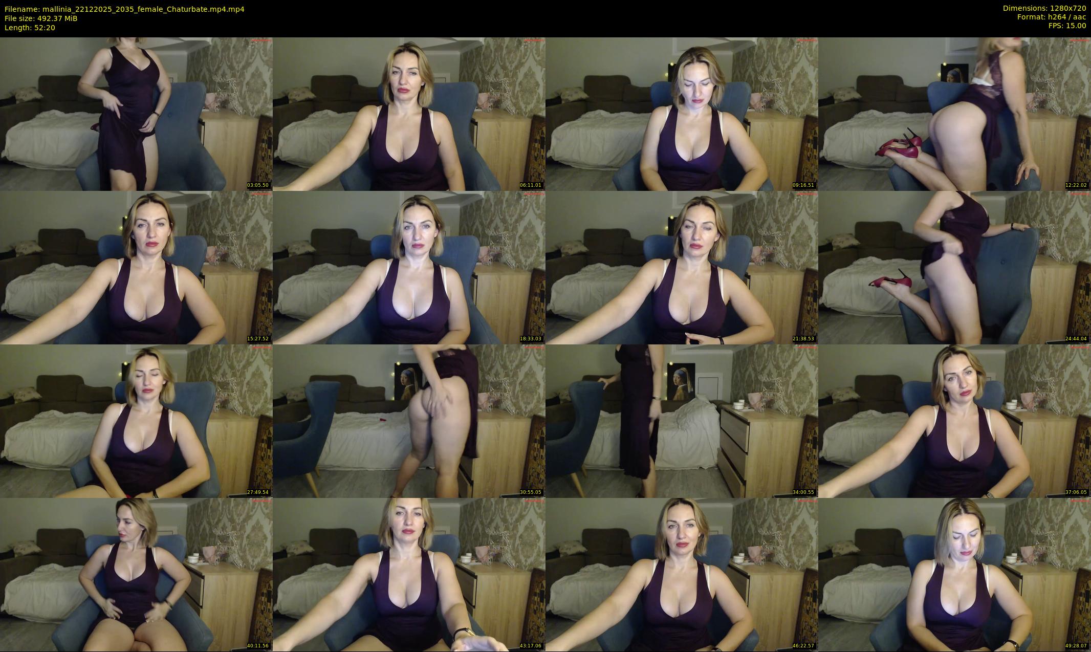 mallinia — 53 minute Chaturbate female cam show recording, 720p, Dec 22, 2025
