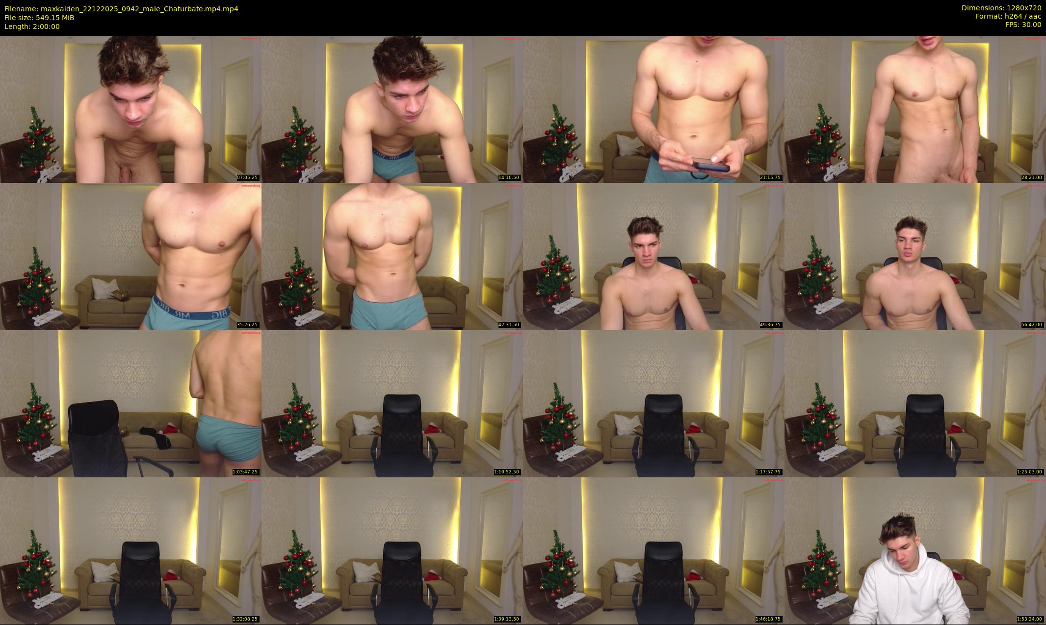 maxkaiden — 120 minute Chaturbate male cam show recording, 720p, Dec 22, 2025