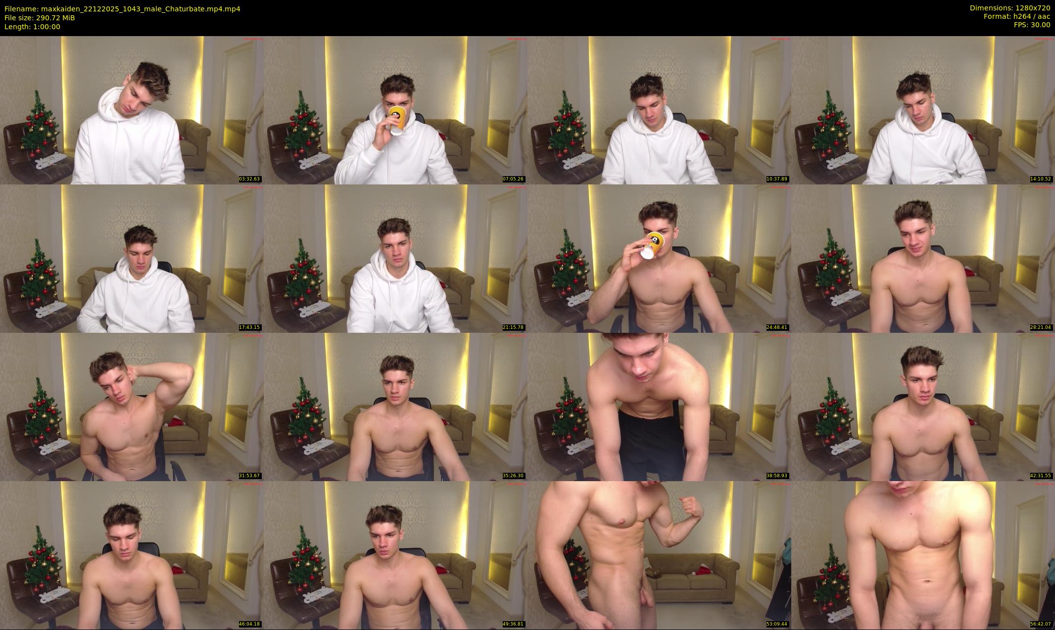 maxkaiden — 60 minute Chaturbate male cam show recording, 720p, Dec 22, 2025