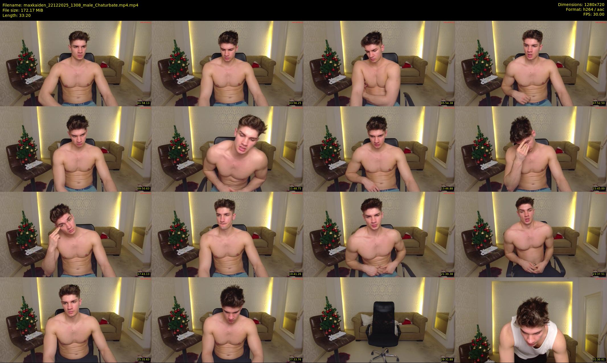 maxkaiden — 34 minute Chaturbate male cam show recording, 720p, Dec 22, 2025