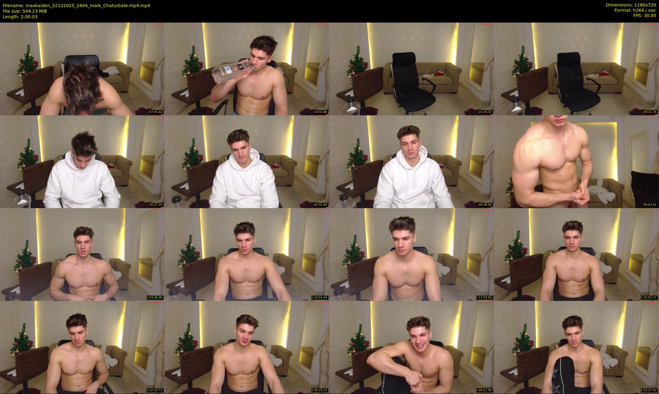 maxkaiden — 121 minute Chaturbate male cam show recording, 720p, Dec 22, 2025