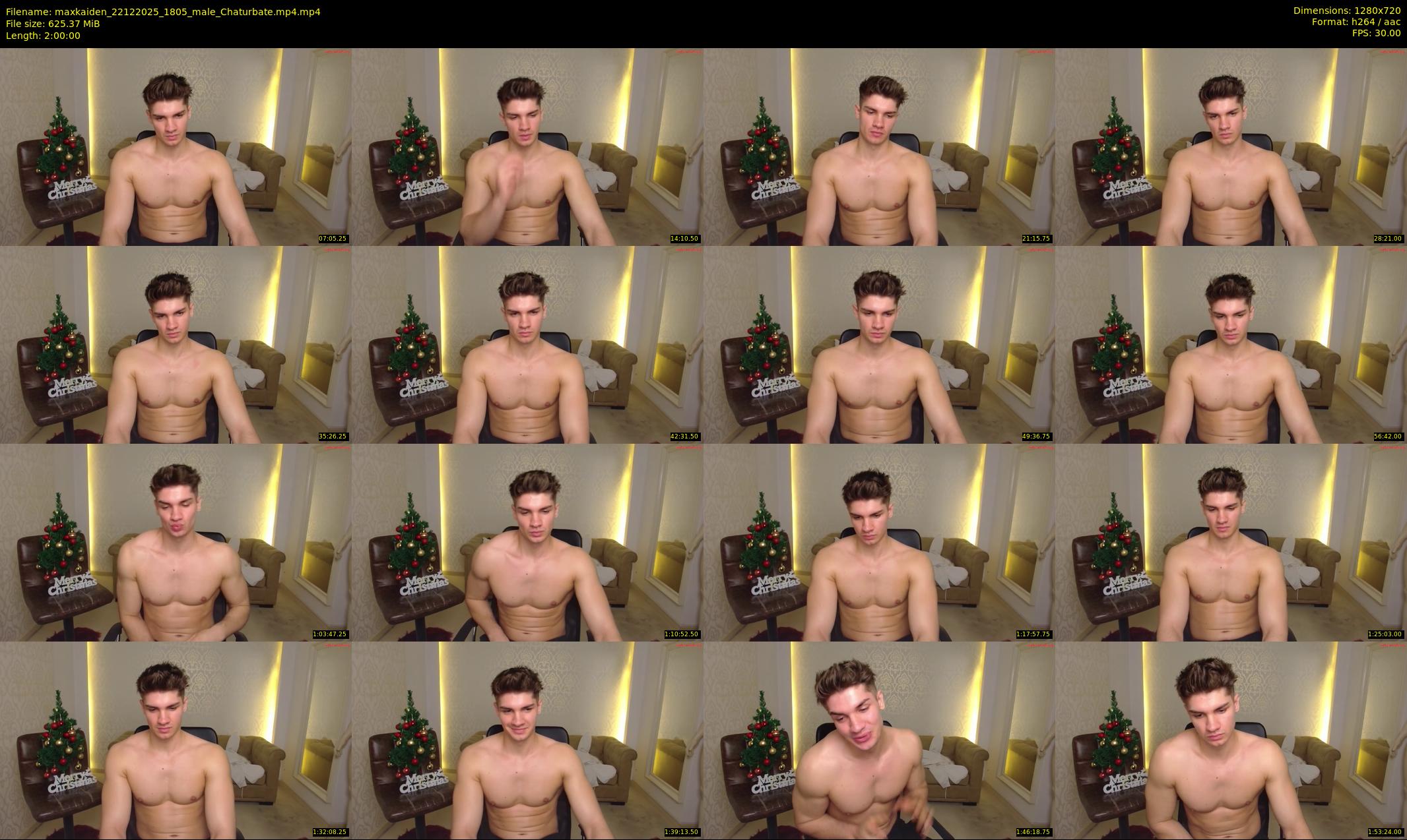 maxkaiden — 120 minute Chaturbate male cam show recording, 720p, Dec 22, 2025