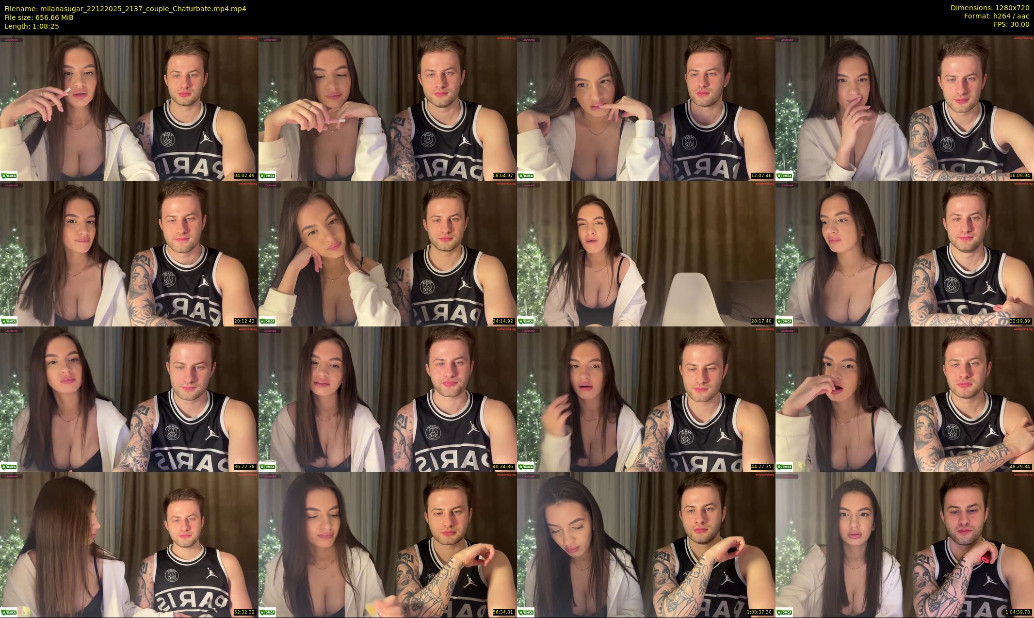 milanasugar — 69 minute Chaturbate couple cam show recording, 720p, Dec 22, 2025