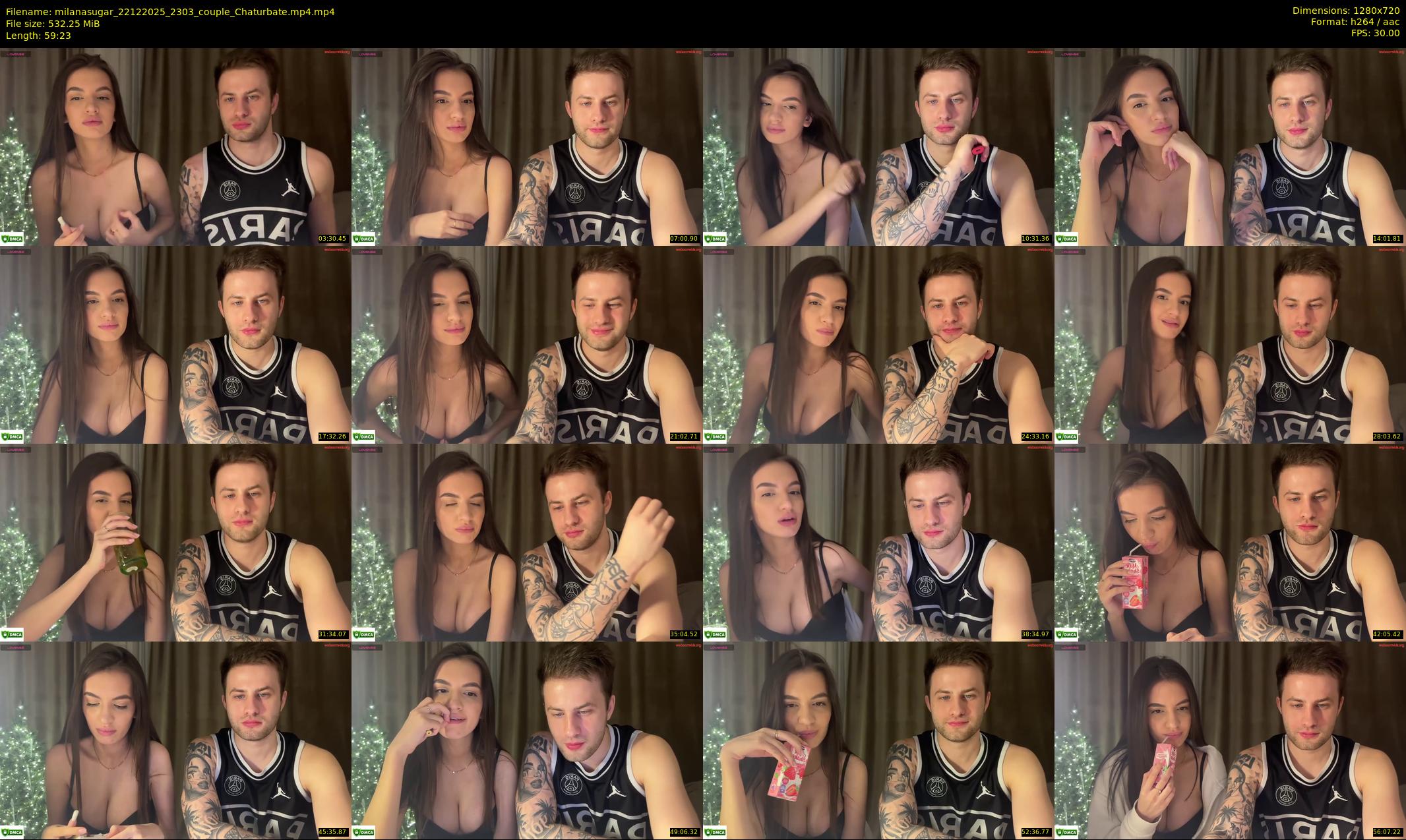 milanasugar — 60 minute Chaturbate couple cam show recording, 720p, Dec 22, 2025