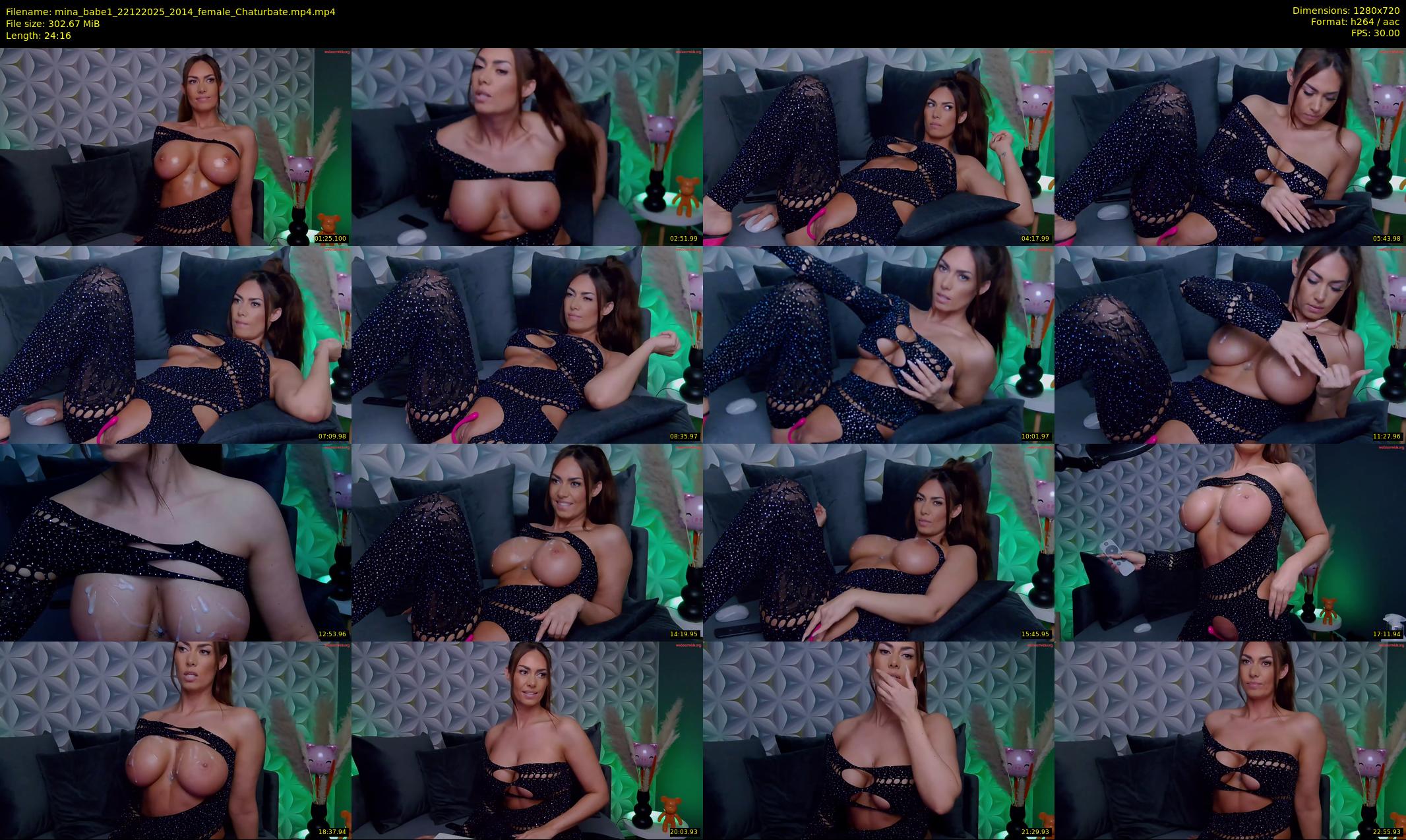 mina_babe1 — 25 minute Chaturbate female cam show recording, 720p, Dec 22, 2025