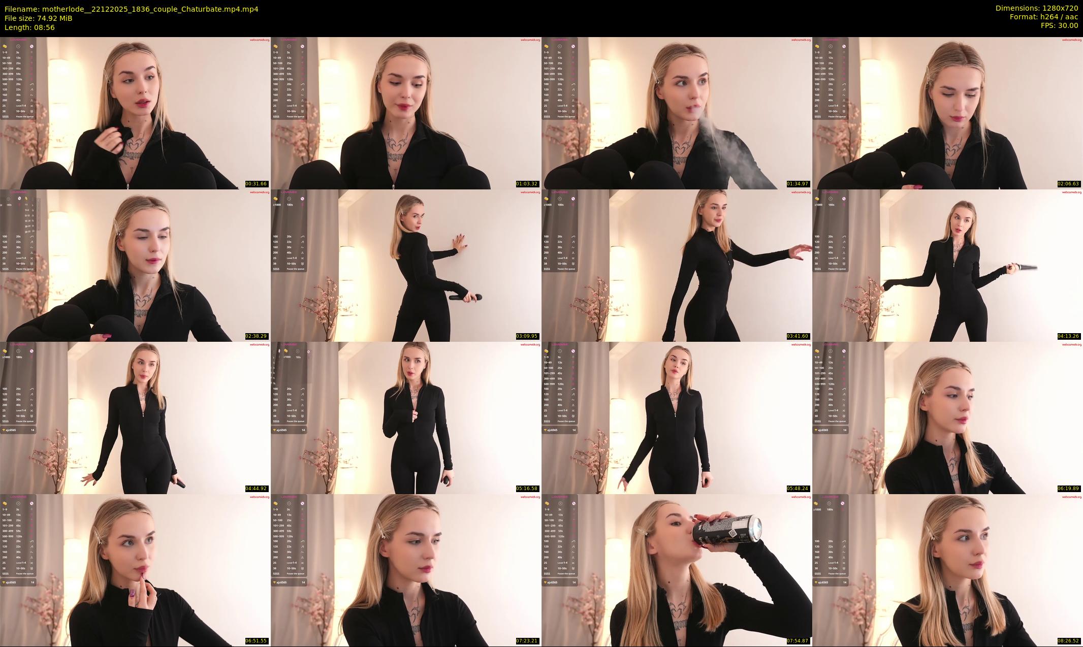 motherlode_ — 9 minute Chaturbate female cam show recording, 720p, Dec 22, 2025