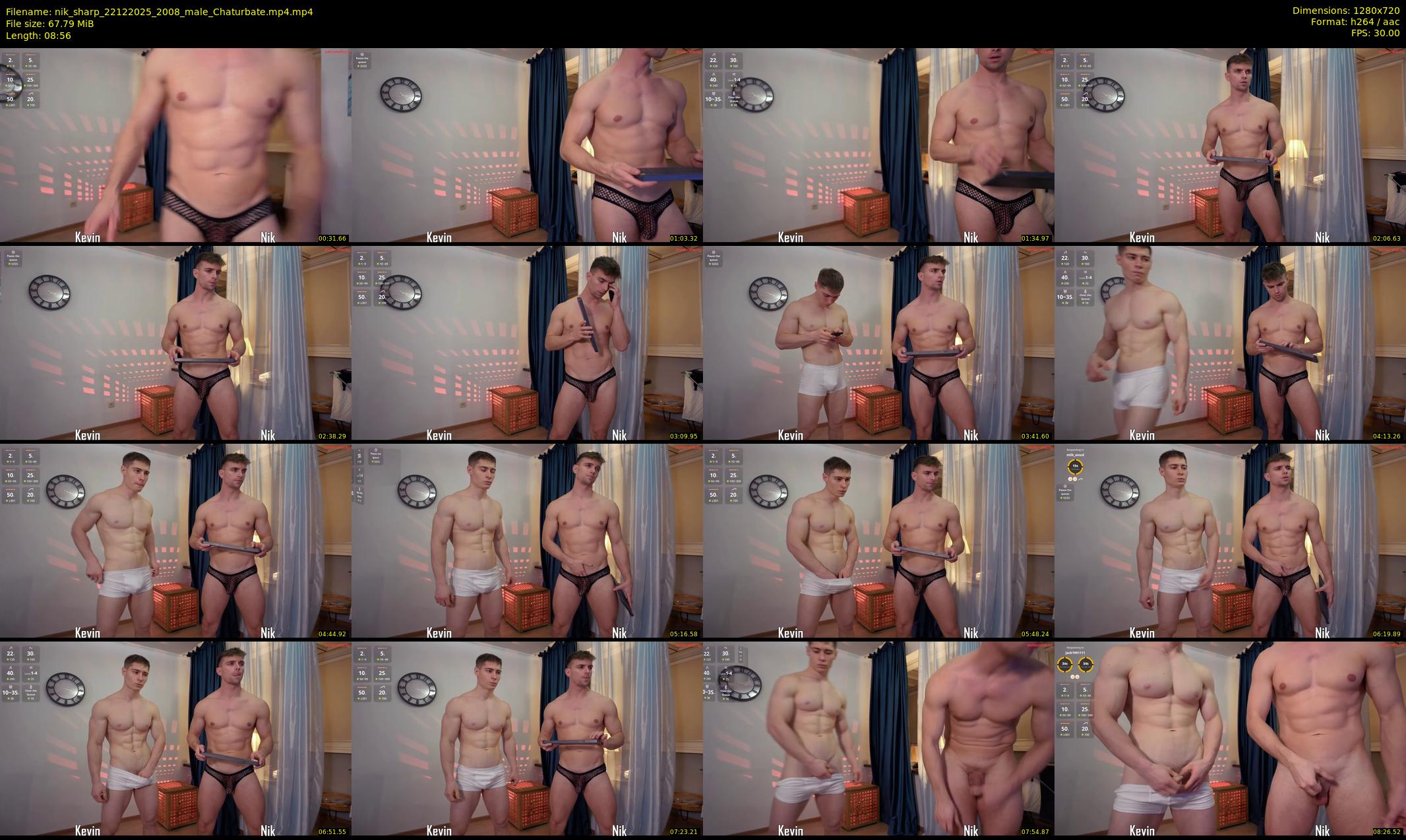 nik_sharp — 9 minute Chaturbate male cam show recording, 720p, Dec 22, 2025