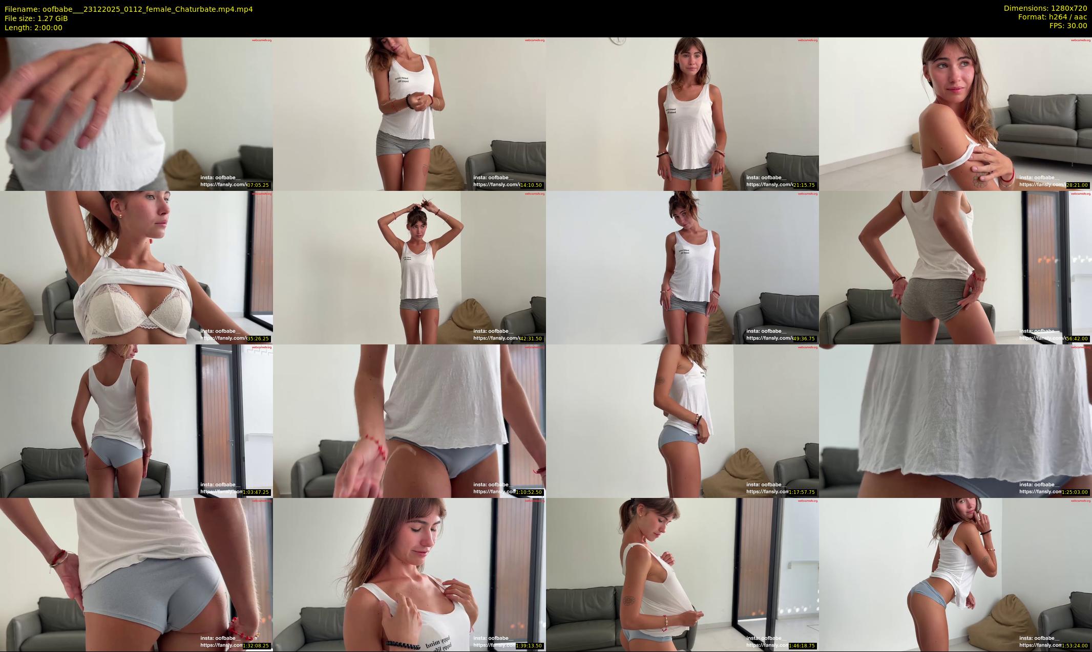 oofbabe__ — 120 minute Chaturbate female cam show recording, 720p, Dec 23, 2025