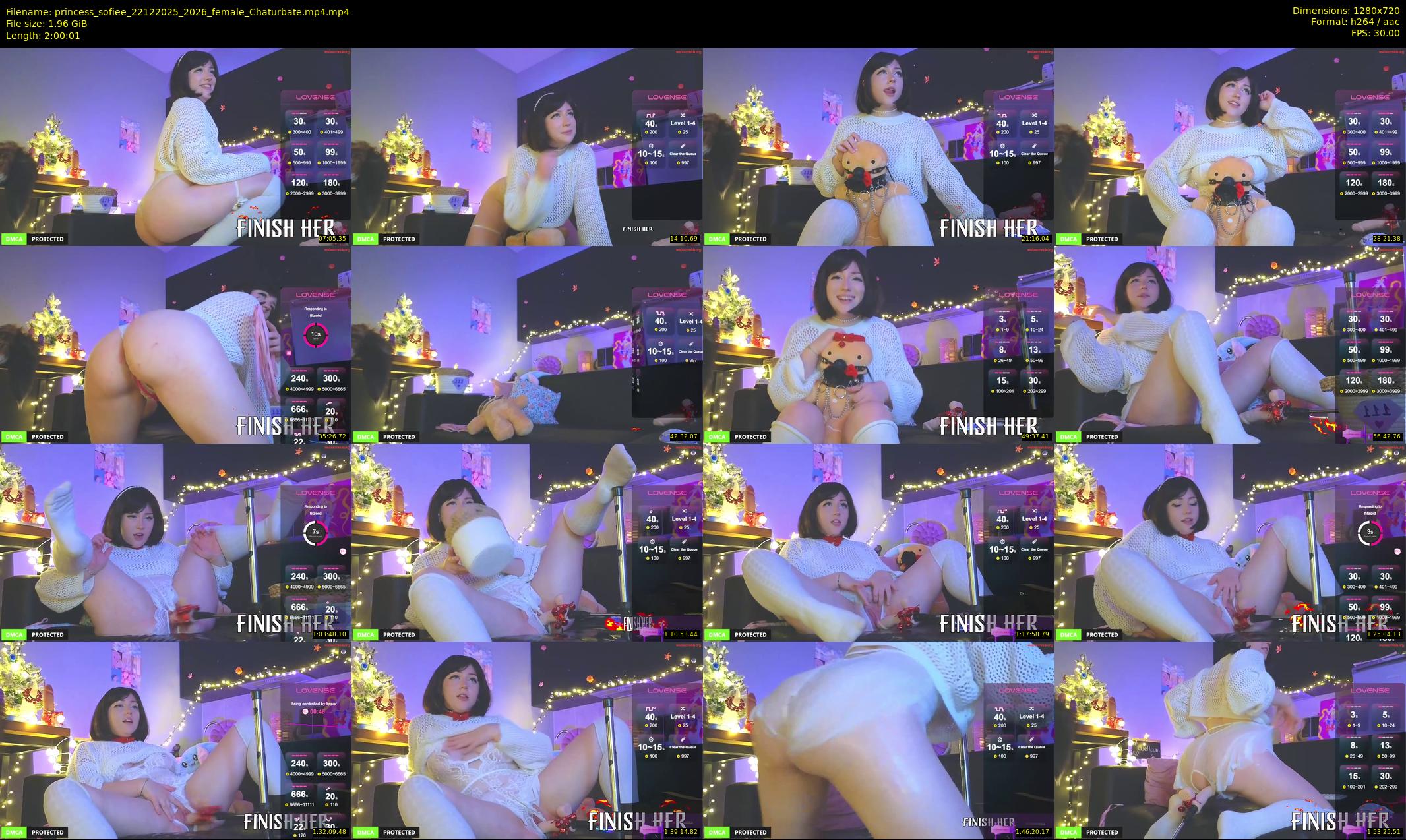 princess_sofiee — 121 minute Chaturbate female cam show recording, 720p, Dec 22, 2025