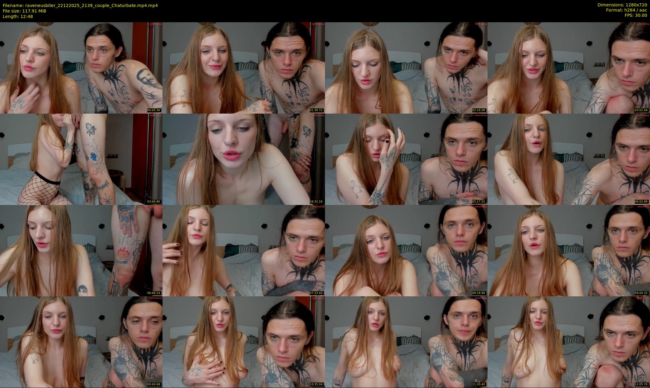 raveneusbiter — 13 minute Chaturbate couple cam show recording, 720p, Dec 22, 2025