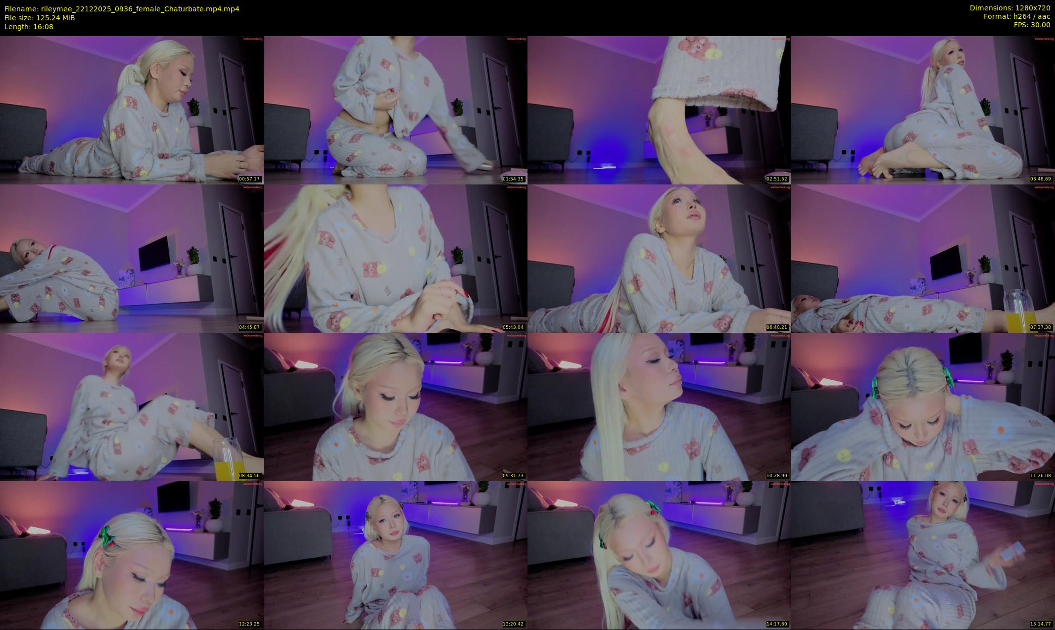 rileymee — 17 minute Chaturbate female cam show recording, 720p, Dec 22, 2025