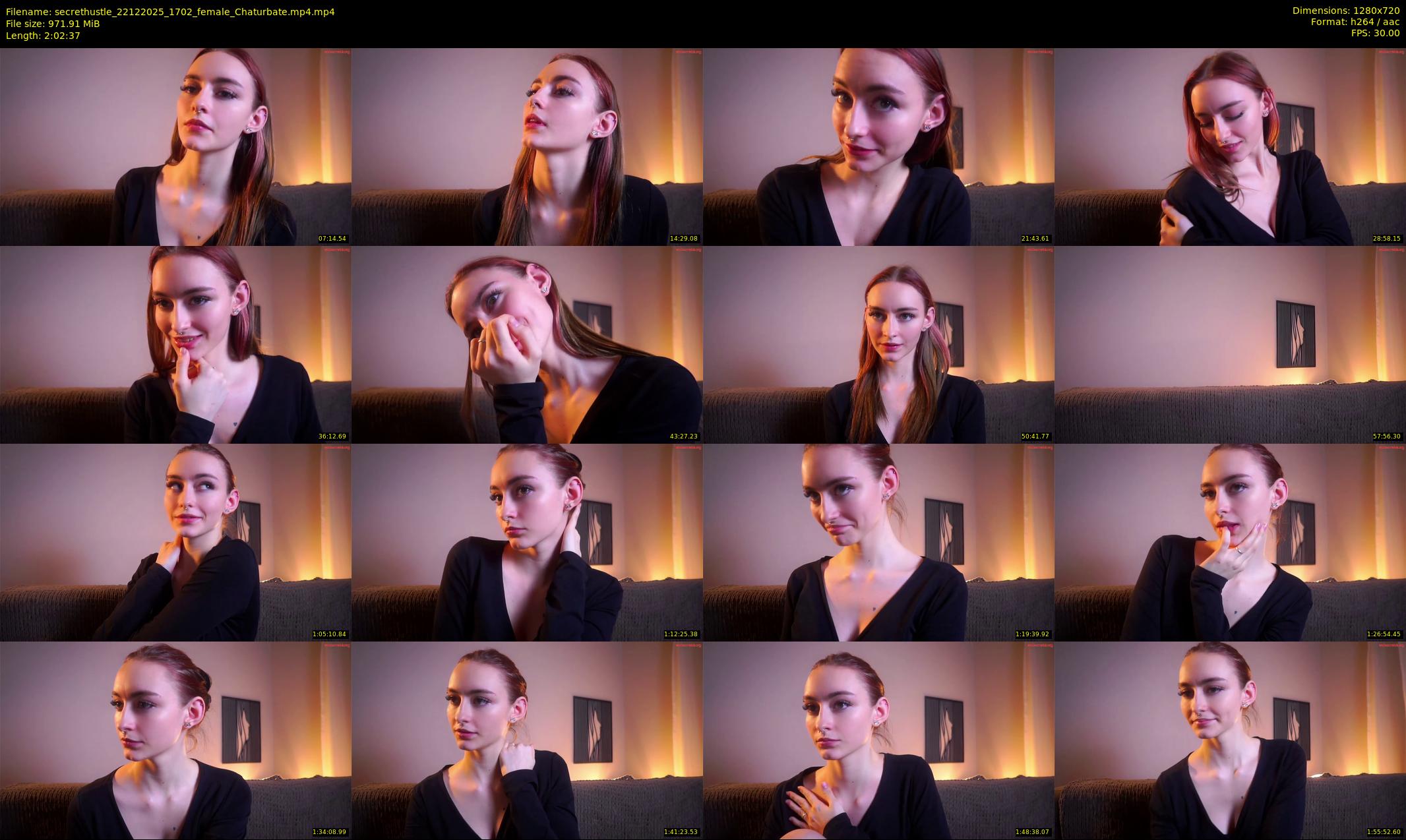 secrethustle — 123 minute Chaturbate female cam show recording, 720p, Dec 22, 2025