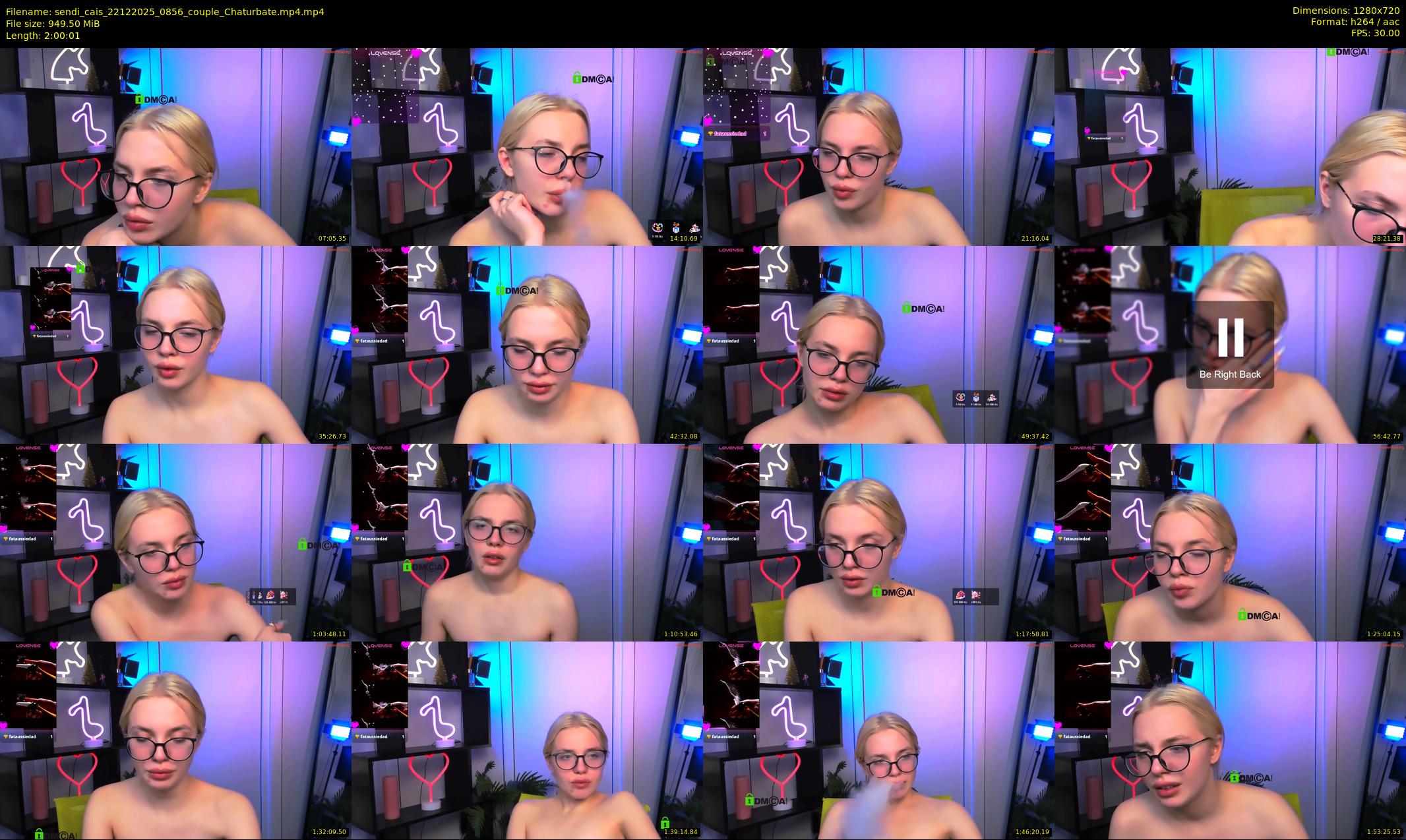 sendi_cais — 121 minute Chaturbate female cam show recording, 720p, Dec 22, 2025