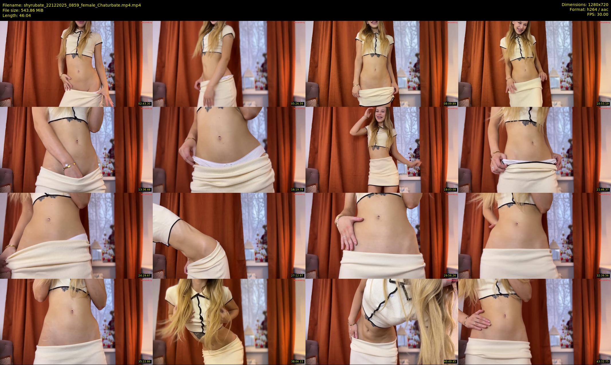shyrubate — 47 minute Chaturbate female cam show recording, 720p, Dec 22, 2025