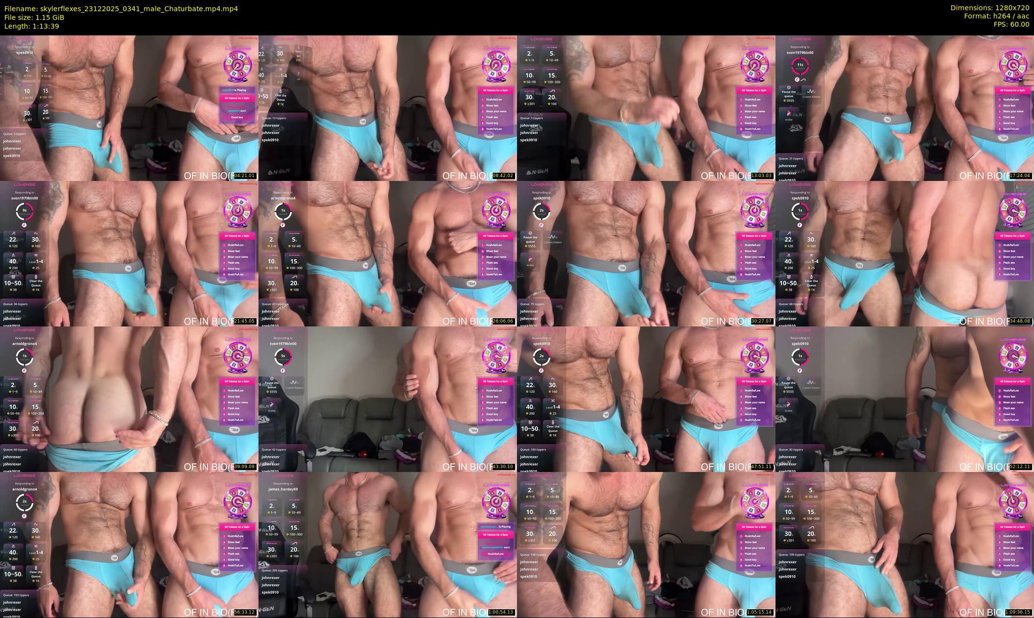 skylerflexes — 74 minute Chaturbate male cam show recording, 720p, Dec 23, 2025