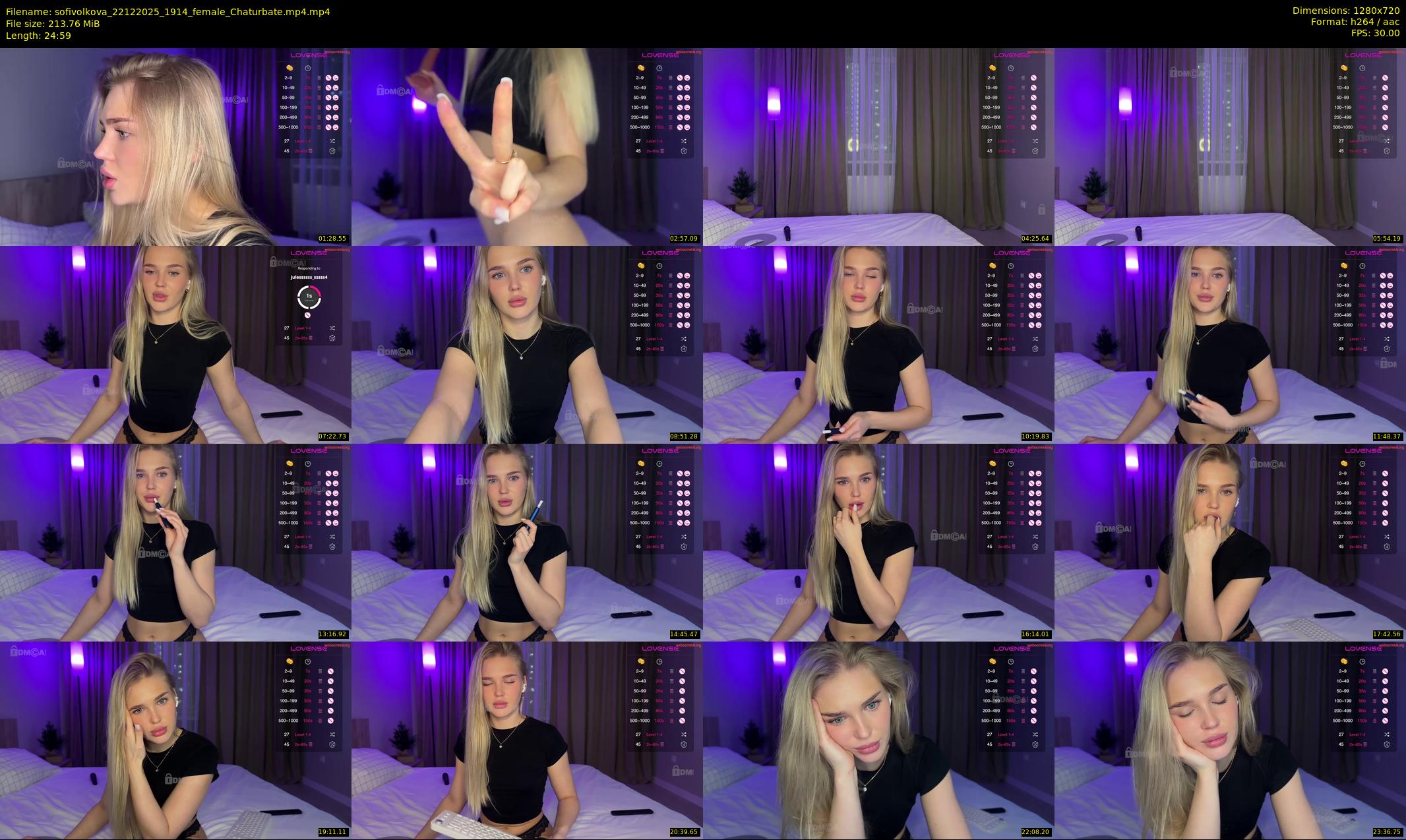 sofivolkova — 25 minute Chaturbate female cam show recording, 720p, Dec 22, 2025