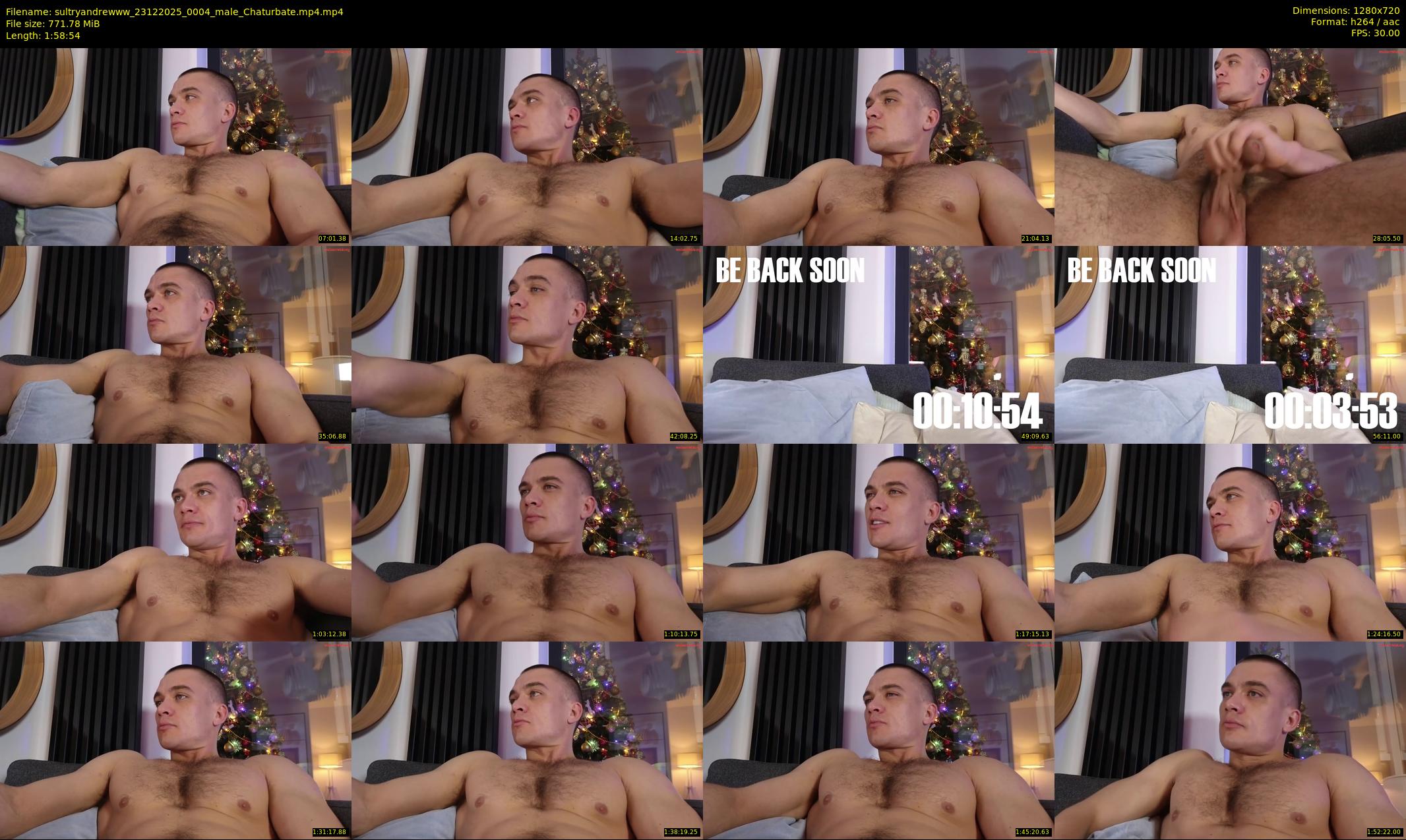 sultryandrewww — 119 minute Chaturbate male cam show recording, 720p, Dec 23, 2025