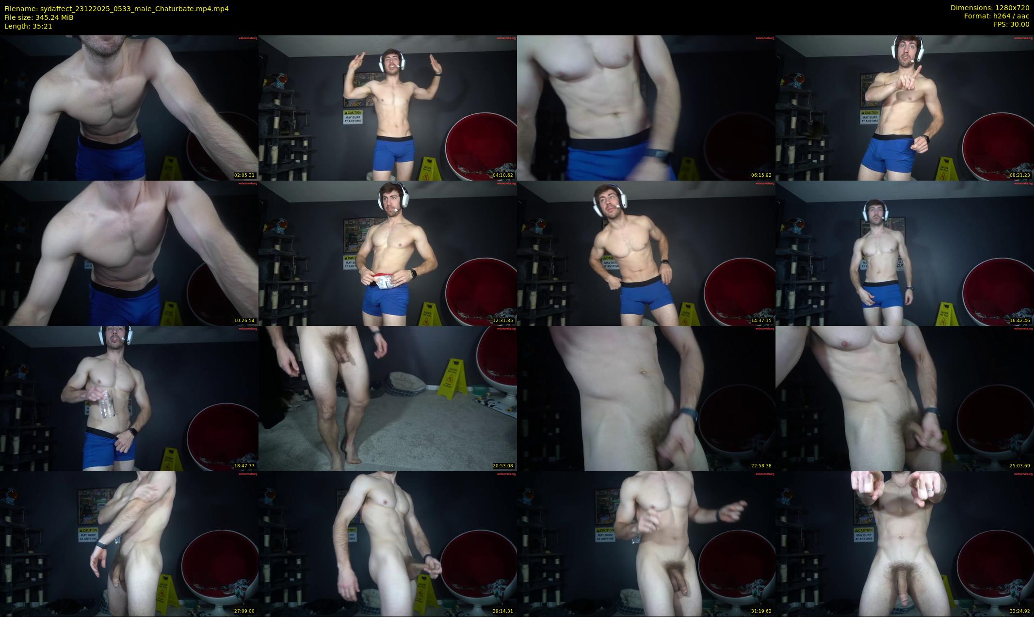 sydaffect — 36 minute Chaturbate male cam show recording, 720p, Dec 23, 2025