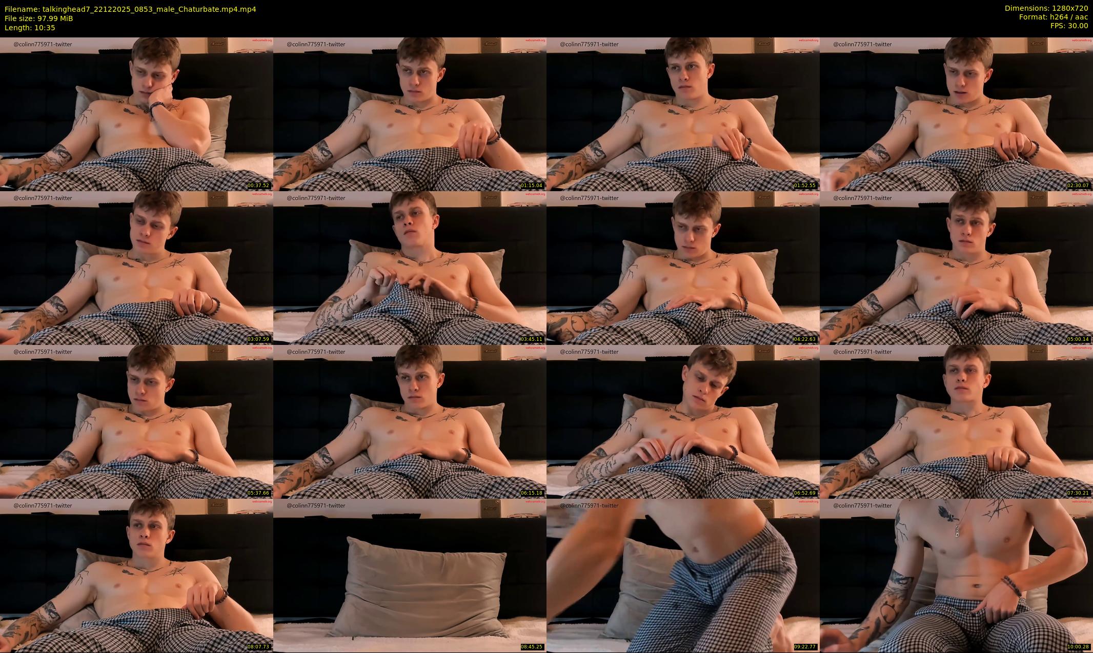 talkinghead7 — 11 minute Chaturbate male cam show recording, 720p, Dec 22, 2025