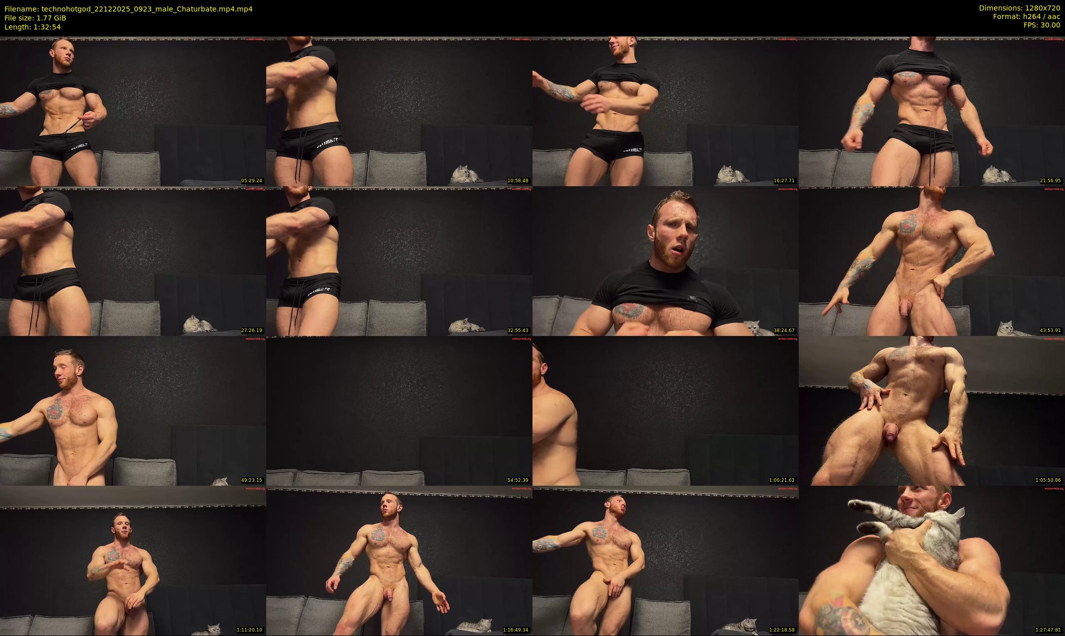 technohotgod — 93 minute Chaturbate male cam show recording, 720p, Dec 22, 2025