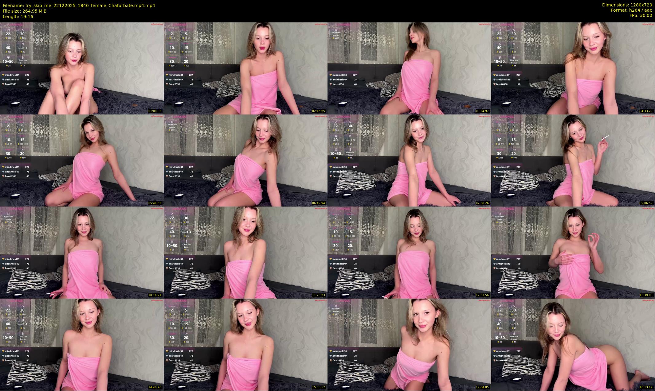 try_skip_me — 20 minute Chaturbate female cam show recording, 720p, Dec 22, 2025