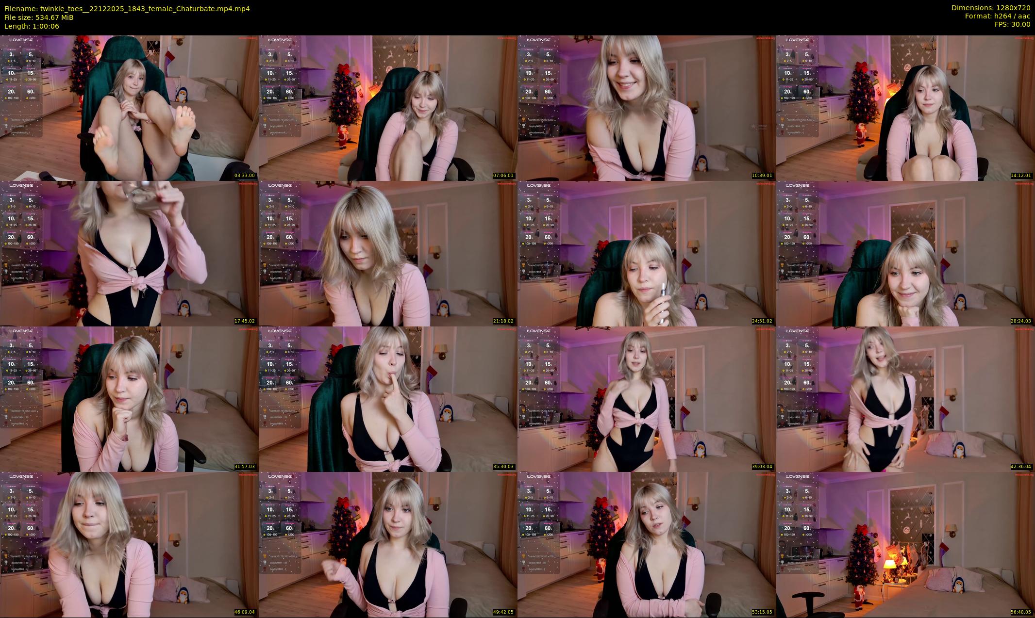 twinkle_toes_ — 61 minute Chaturbate female cam show recording, 720p, Dec 22, 2025