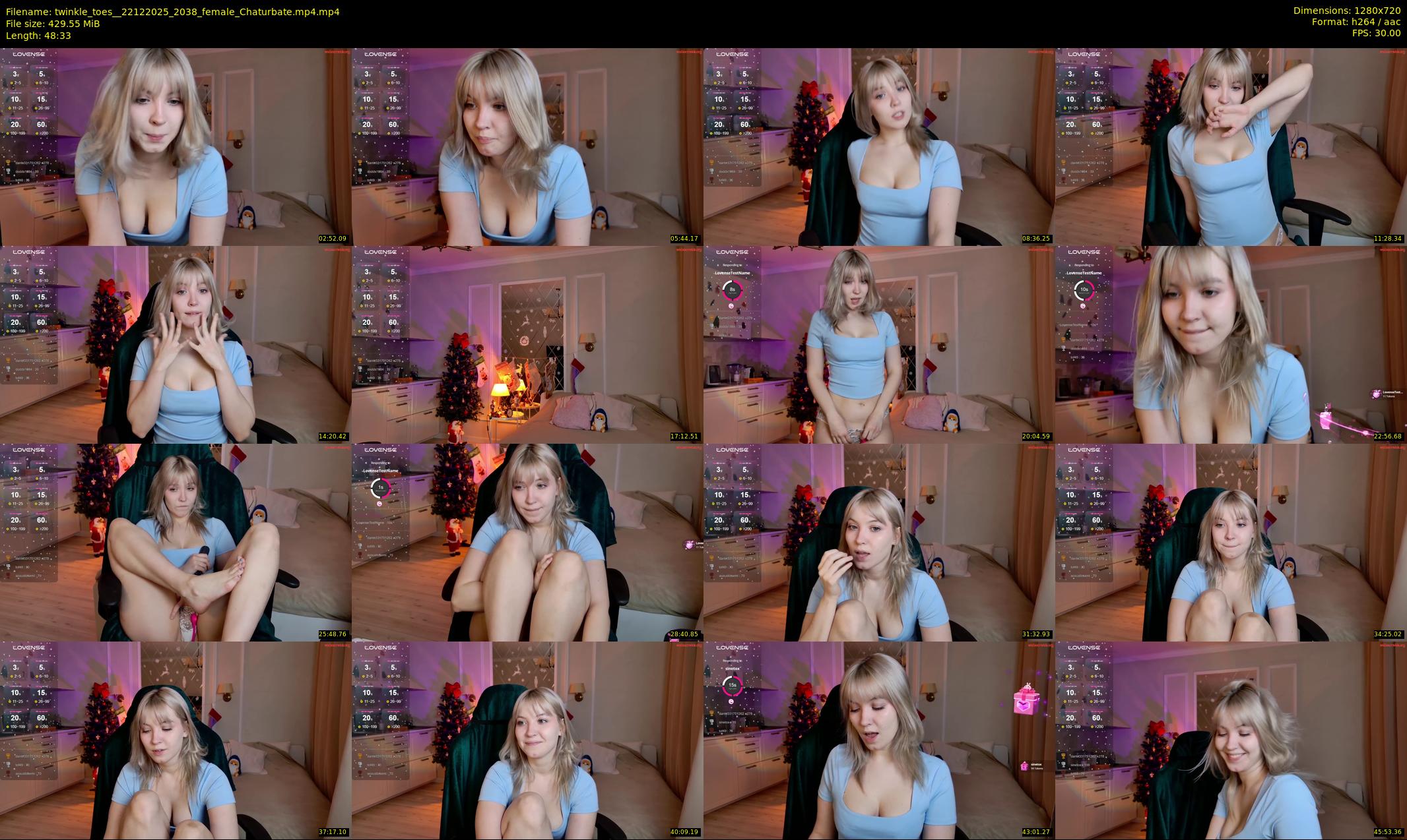 twinkle_toes_ — 49 minute Chaturbate female cam show recording, 720p, Dec 22, 2025