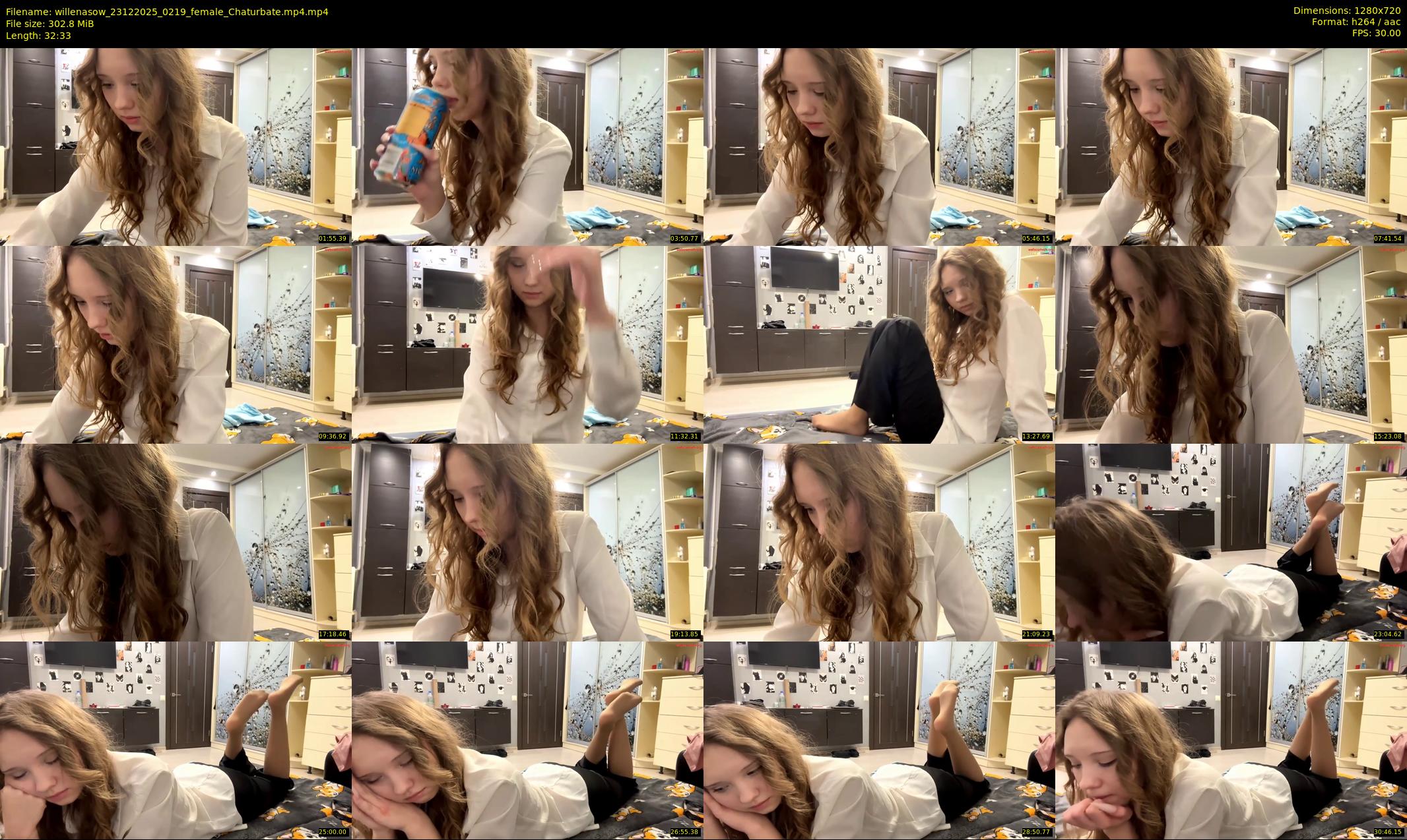 willenasow — 33 minute Chaturbate female cam show recording, 720p, Dec 23, 2025