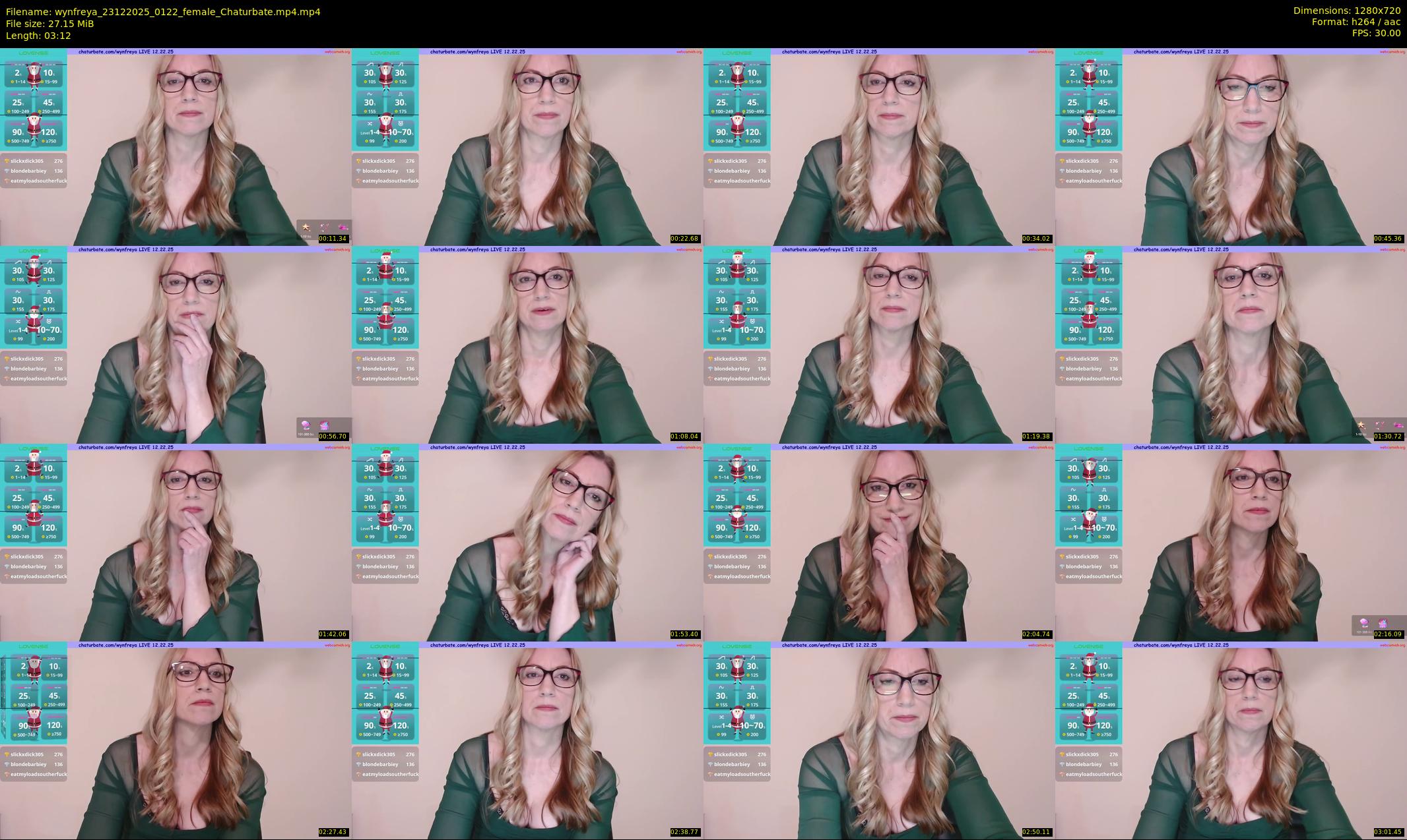 wynfreya — 4 minute Chaturbate female cam show recording, 720p, Dec 23, 2025