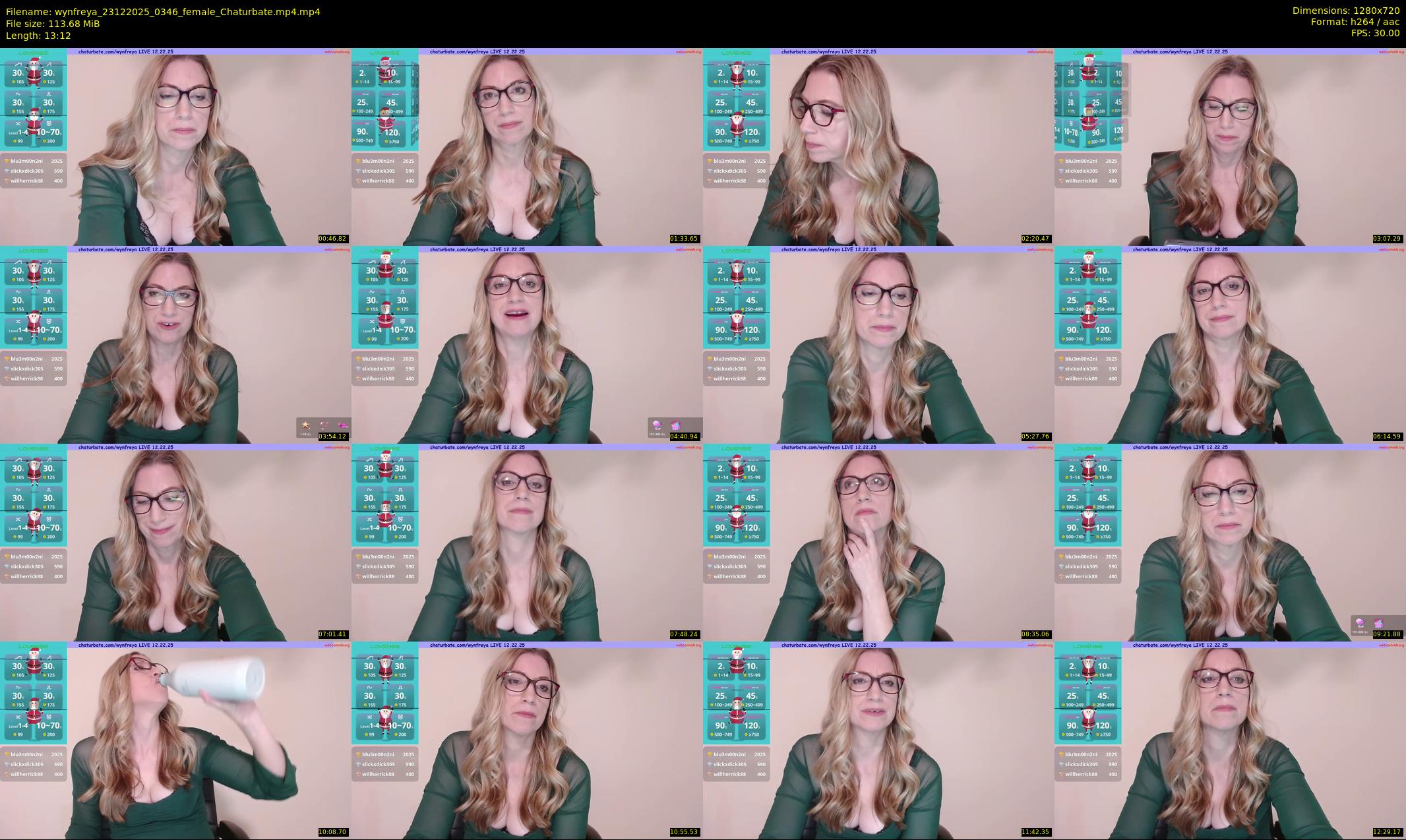 wynfreya — 14 minute Chaturbate female cam show recording, 720p, Dec 23, 2025