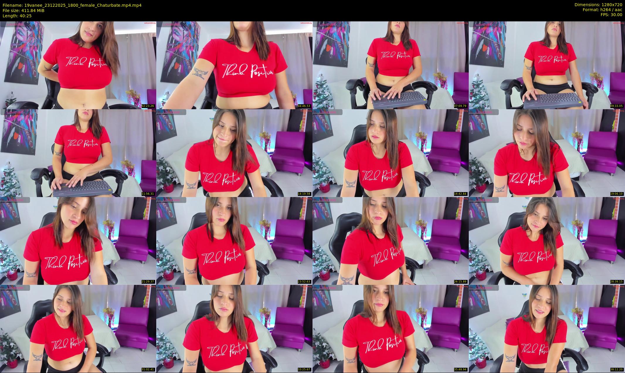 19vanee — 41 minute Chaturbate female cam show recording, 720p, Dec 23, 2025