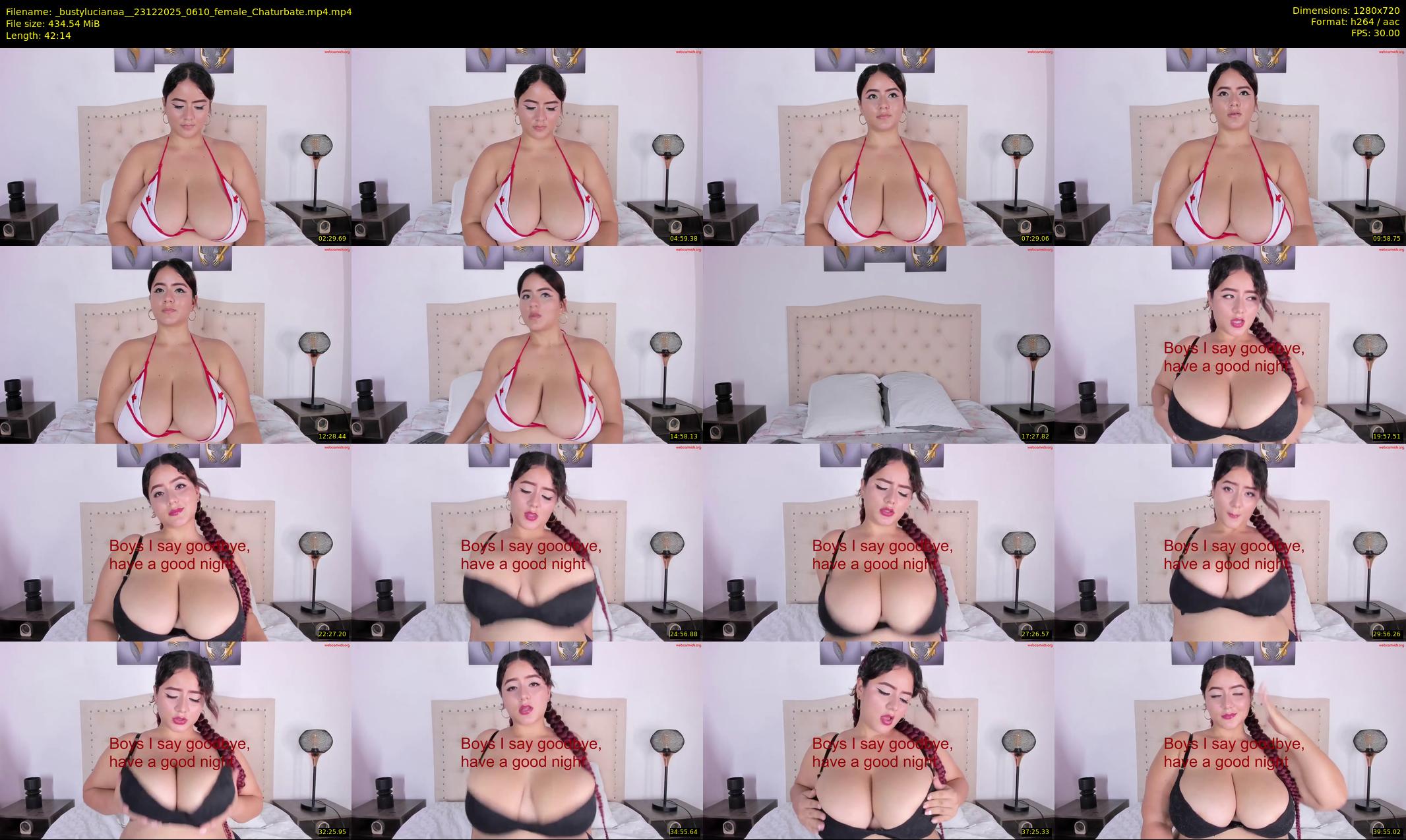 _bustylucianaa_ — 43 minute Chaturbate female cam show recording, 720p, Dec 23, 2025