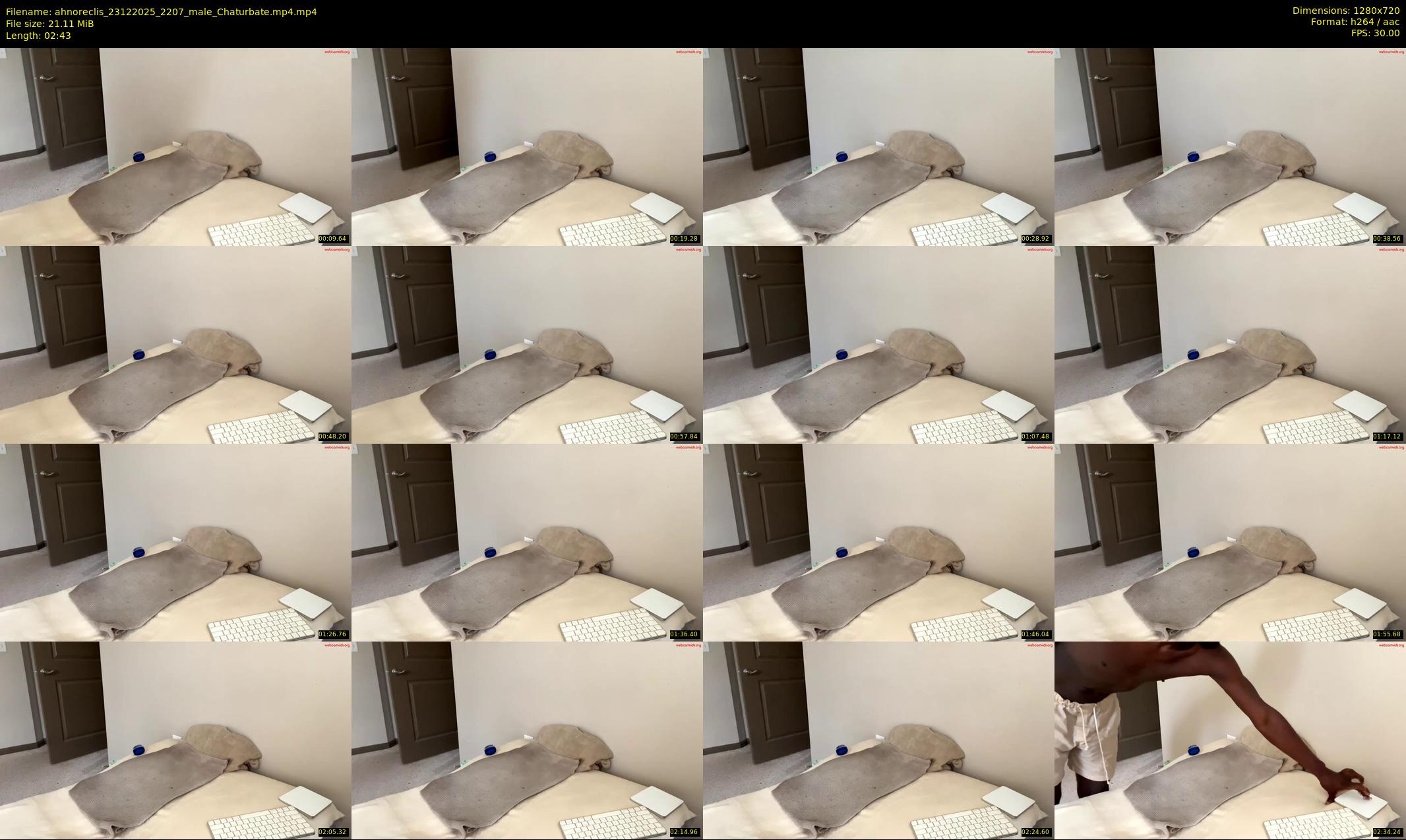 ahnoreclis — 3 minute Chaturbate male cam show recording, 720p, Dec 23, 2025
