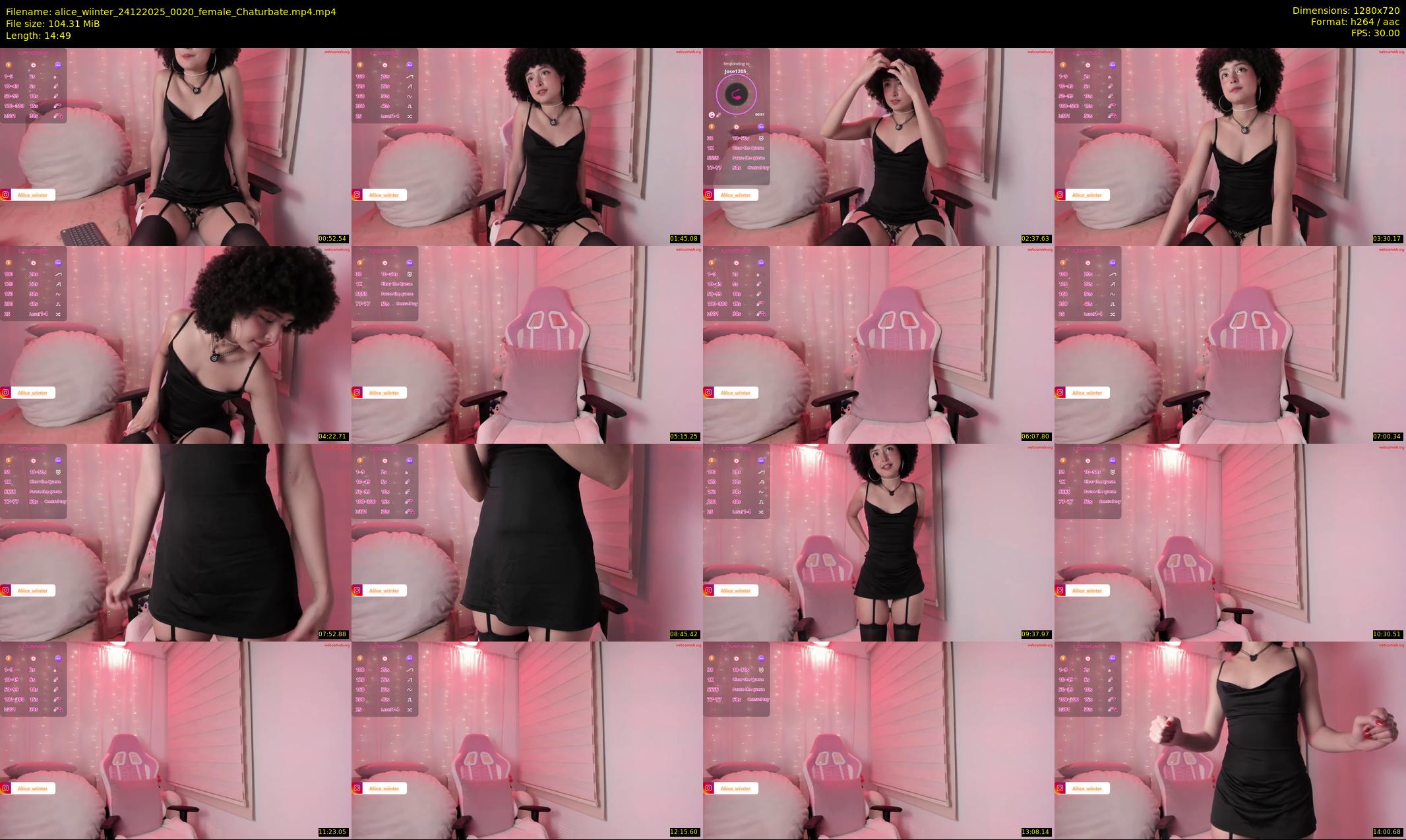 alice_wiinter — 15 minute Chaturbate female cam show recording, 720p, Dec 24, 2025