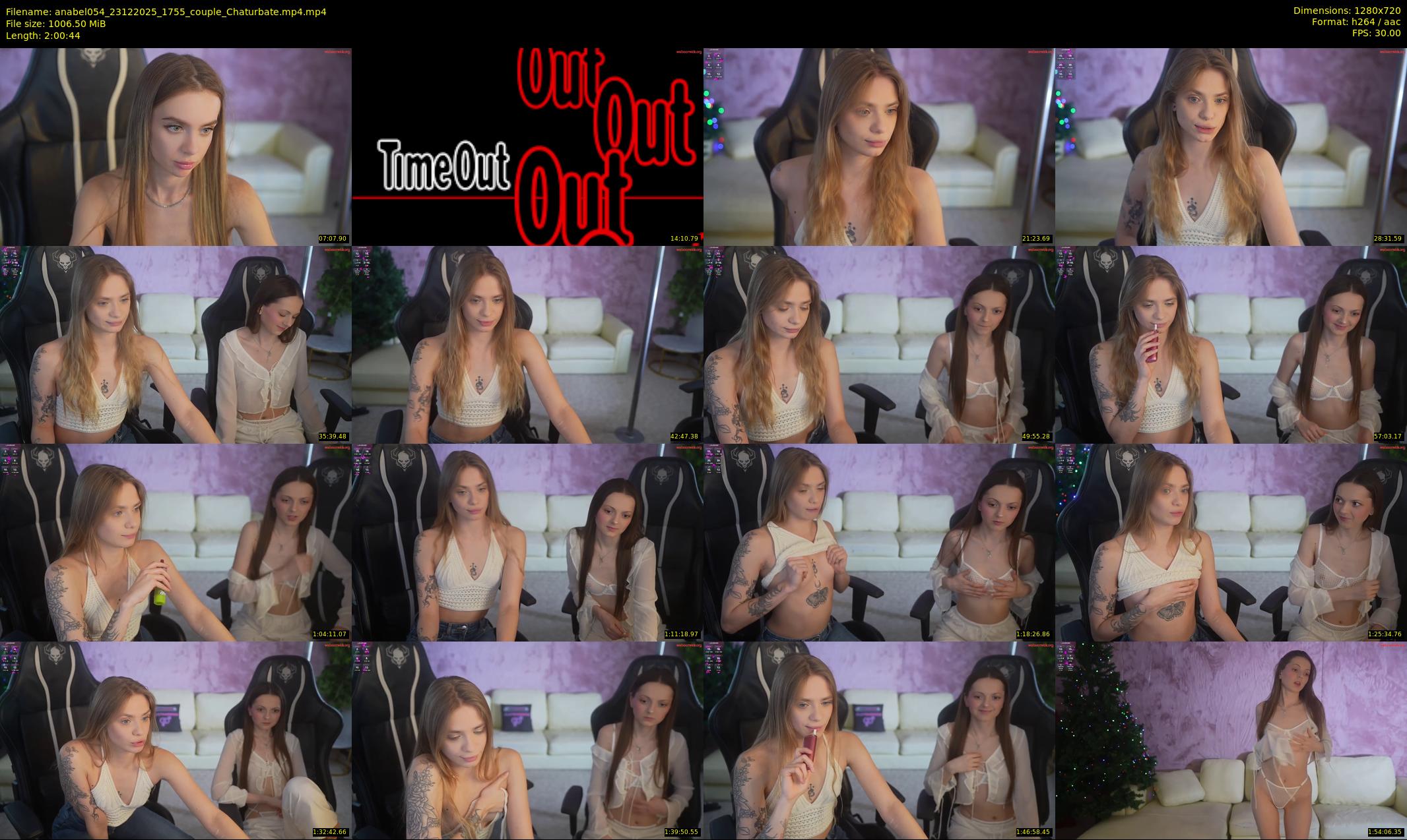 anabel054 — 121 minute Chaturbate female cam show recording, 720p, Dec 23, 2025