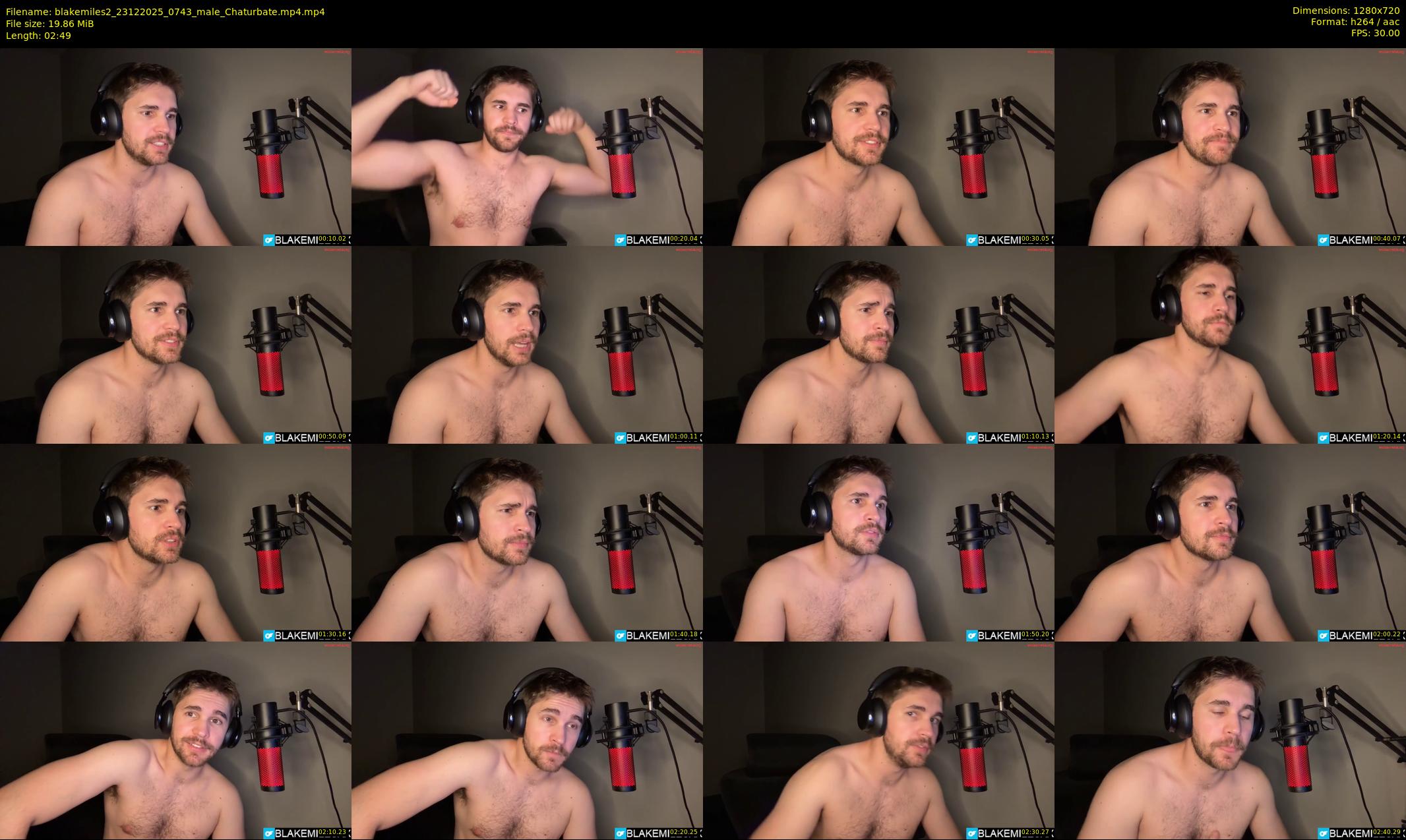 blakemiles2 — 3 minute Chaturbate male cam show recording, 720p, Dec 23, 2025