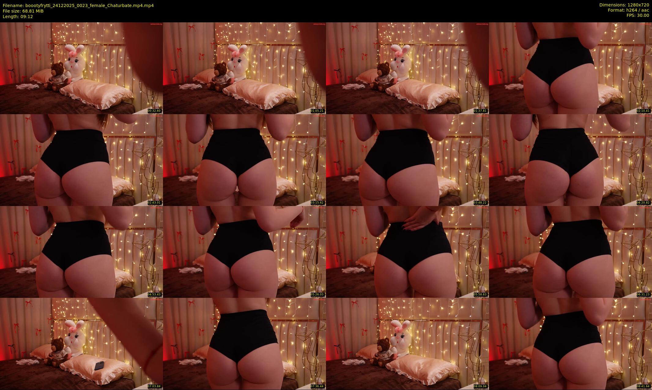 boootyfrytti — 10 minute Chaturbate female cam show recording, 720p, Dec 24, 2025