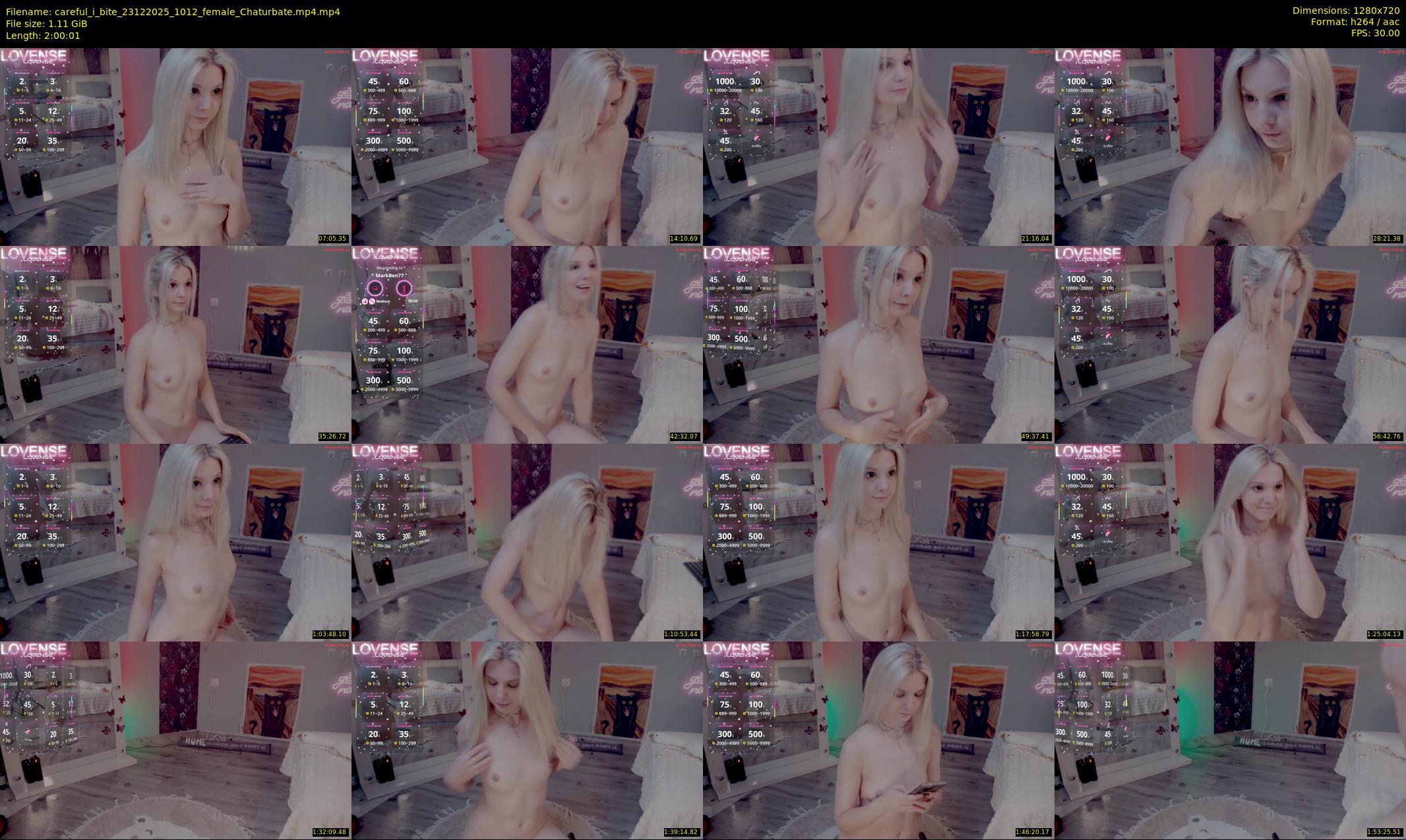 careful_i_bite — 121 minute Chaturbate female cam show recording, 720p, Dec 23, 2025