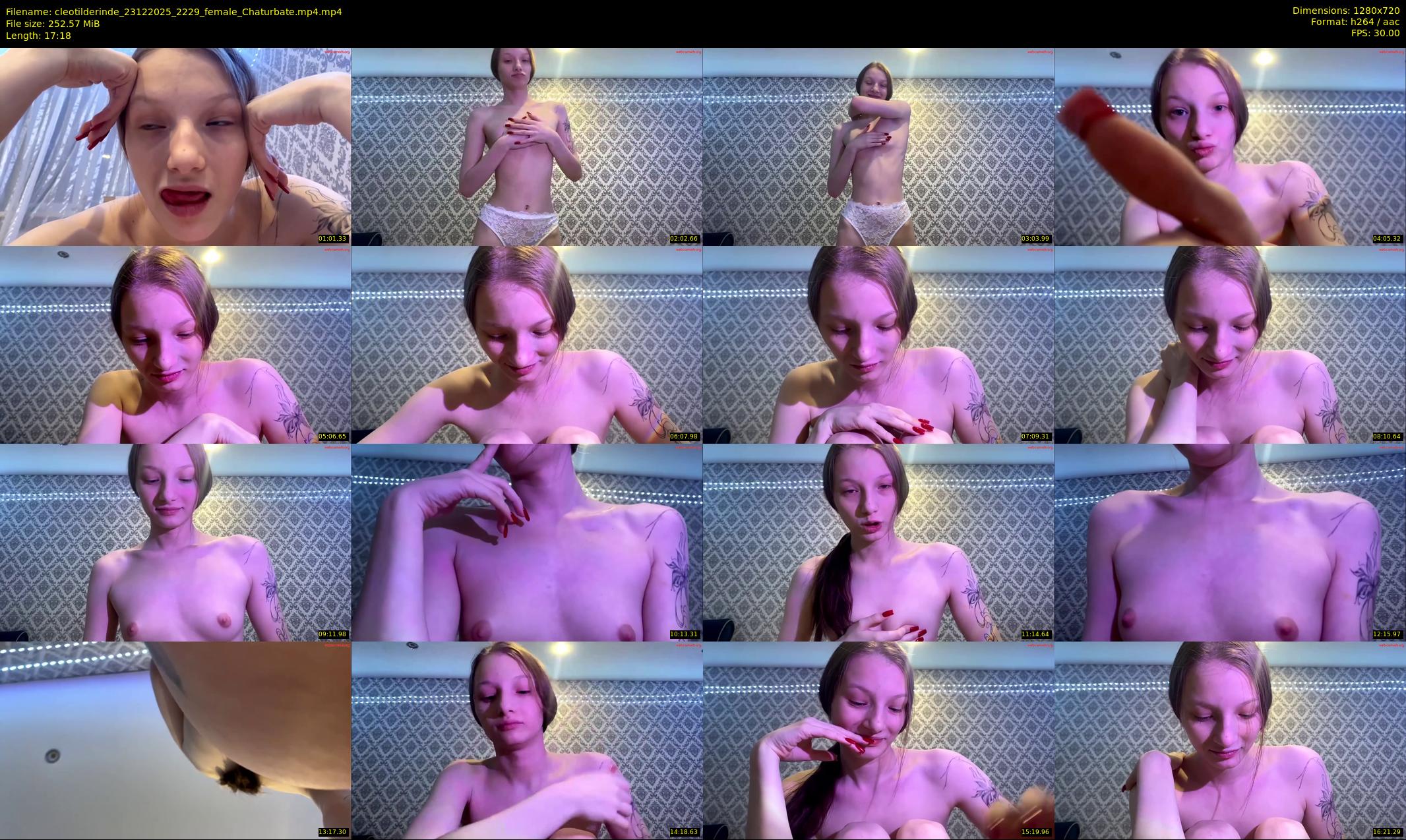 cleotilderinde — 18 minute Chaturbate female cam show recording, 720p, Dec 23, 2025