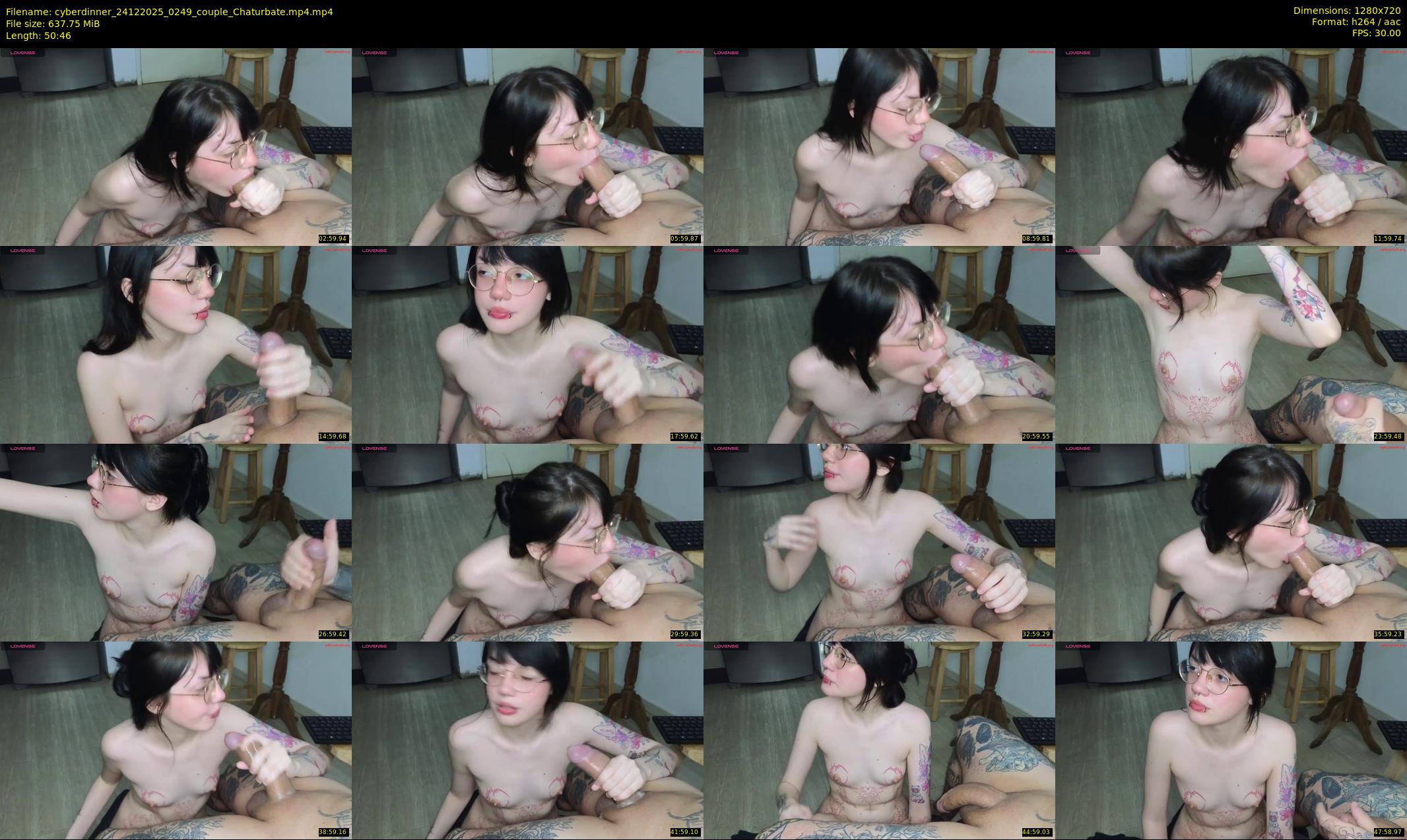 cyberdinner — 51 minute Chaturbate couple cam show recording, 720p, Dec 24, 2025