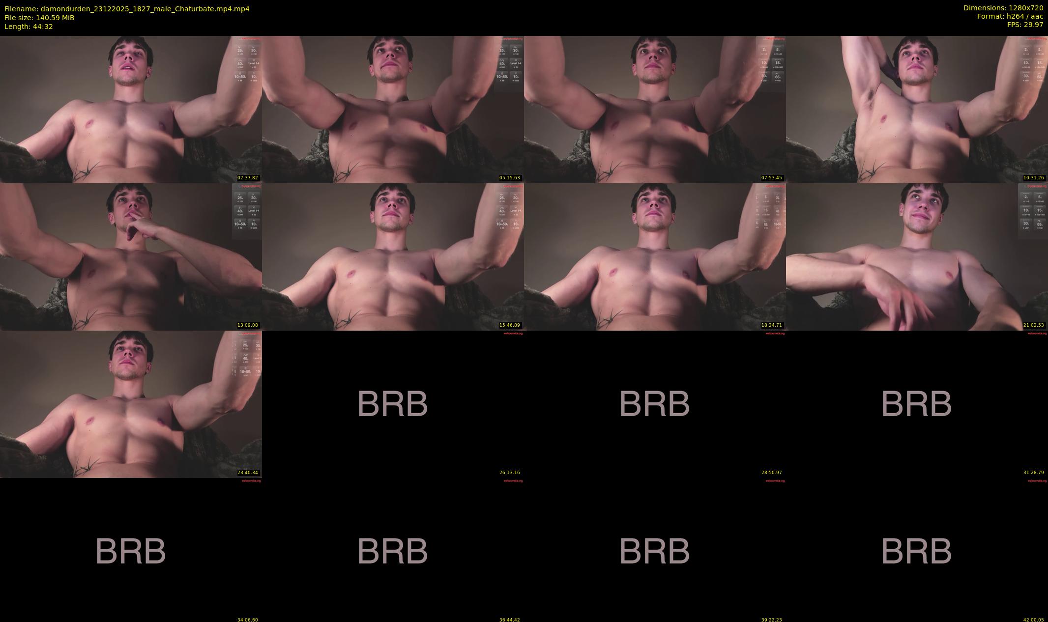 damondurden — 45 minute Chaturbate male cam show recording, 720p, Dec 23, 2025
