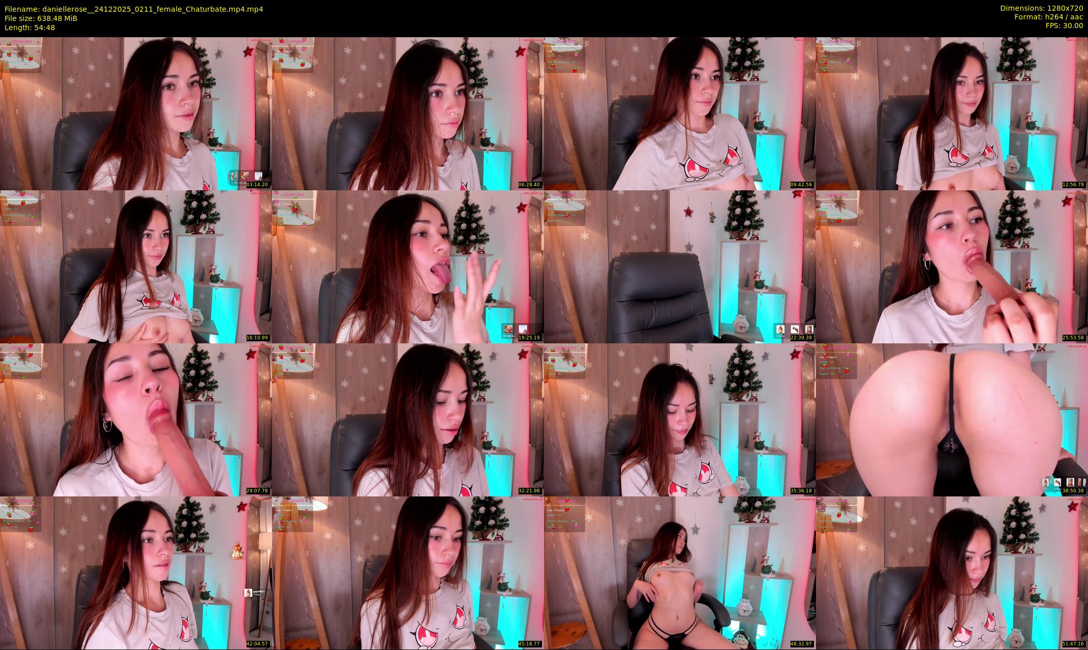 daniellerose_ — 55 minute Chaturbate female cam show recording, 720p, Dec 24, 2025