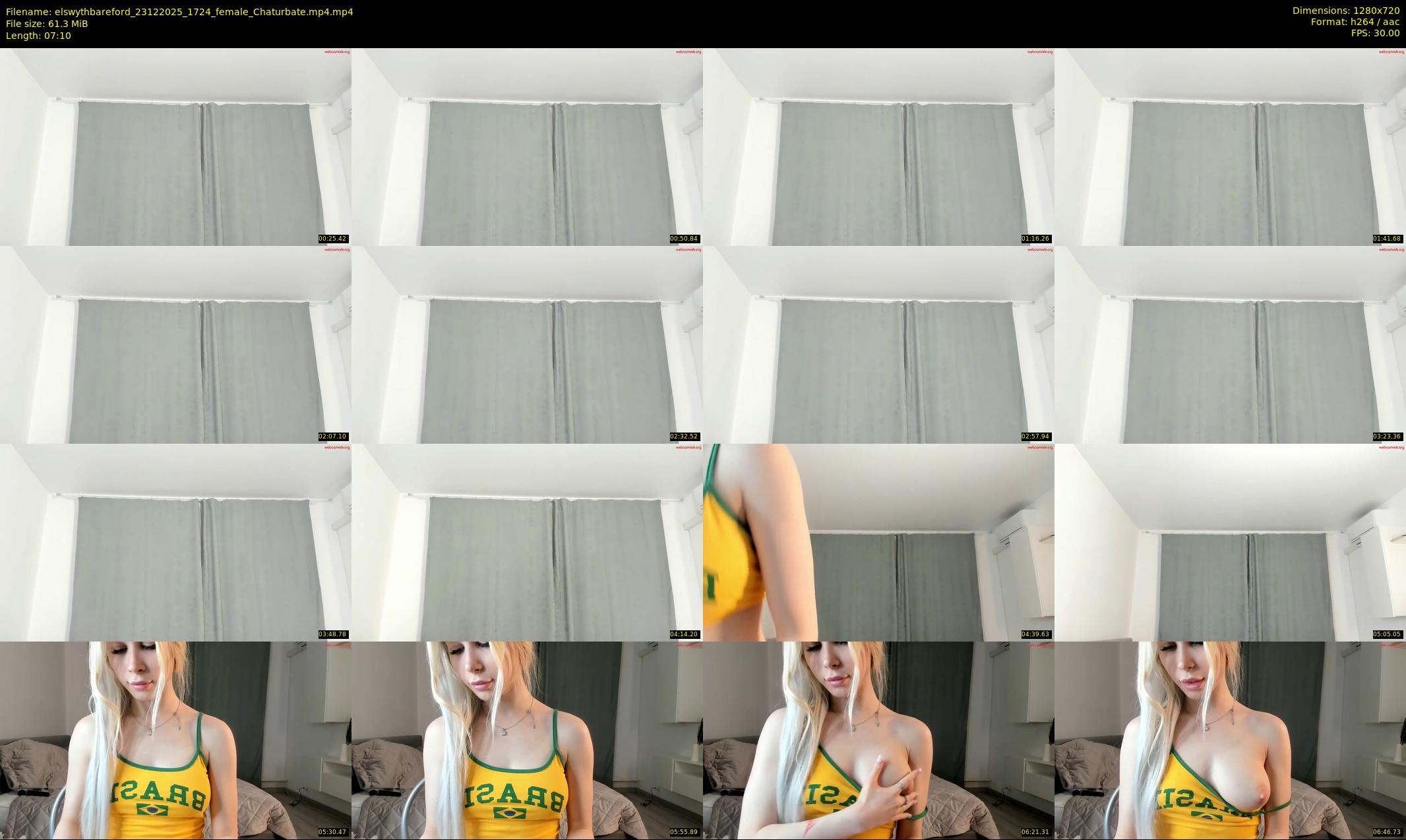 elswythbareford — 8 minute Chaturbate female cam show recording, 720p, Dec 23, 2025