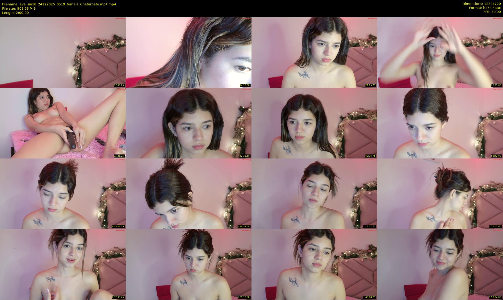 eva_sin18 — 120 minute Chaturbate female cam show recording, 720p, Dec 24, 2025