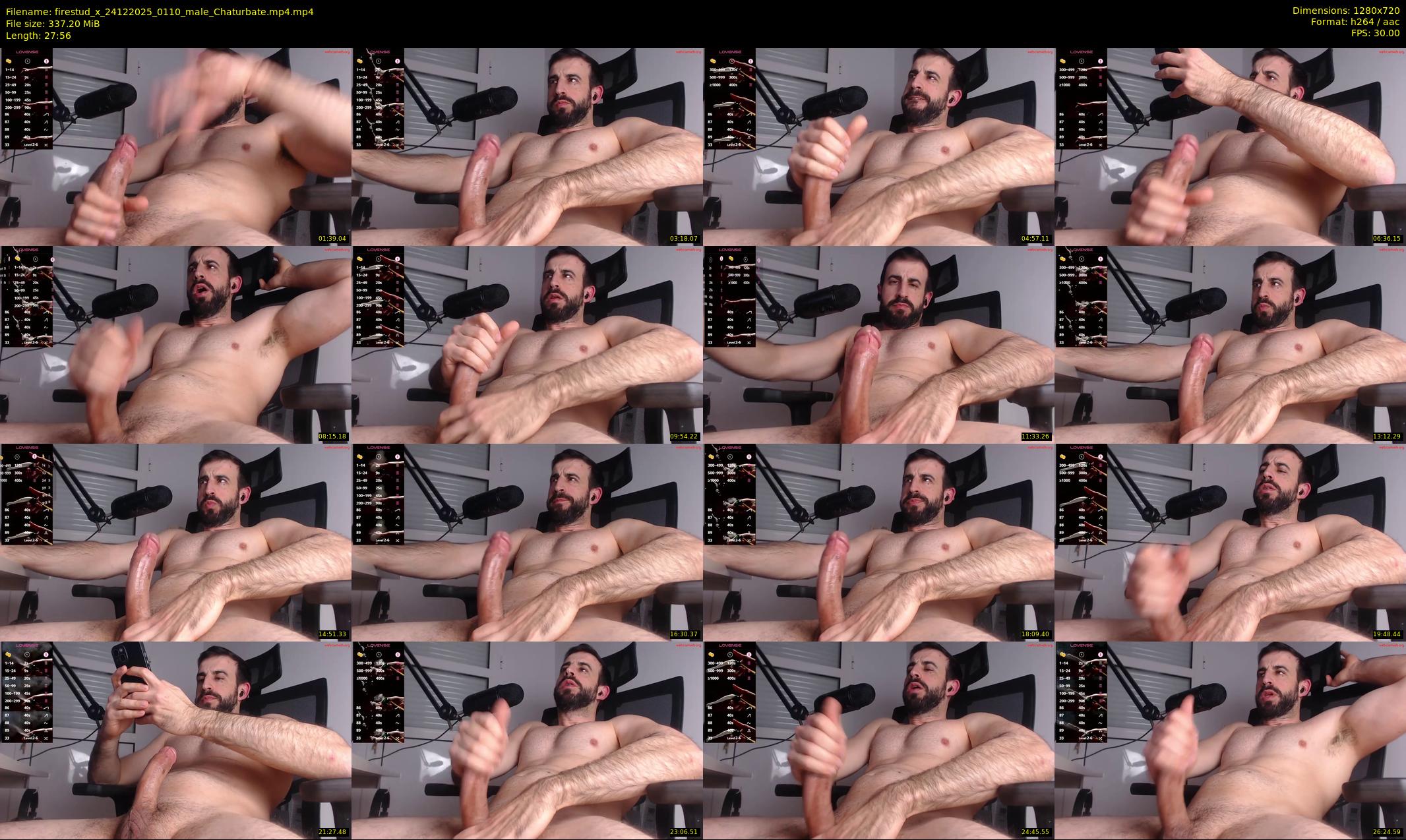 firestud_x — 28 minute Chaturbate male cam show recording, 720p, Dec 24, 2025