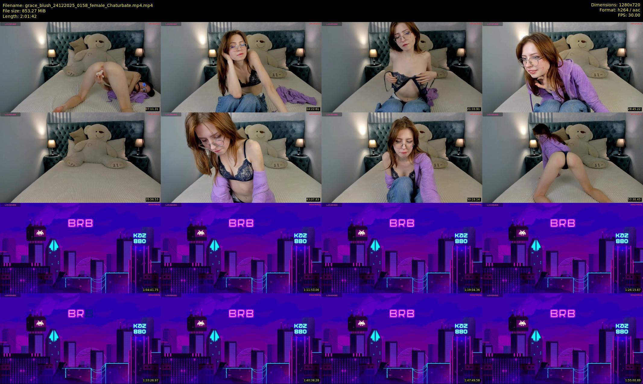 grace_blush — 122 minute Chaturbate female cam show recording, 720p, Dec 24, 2025