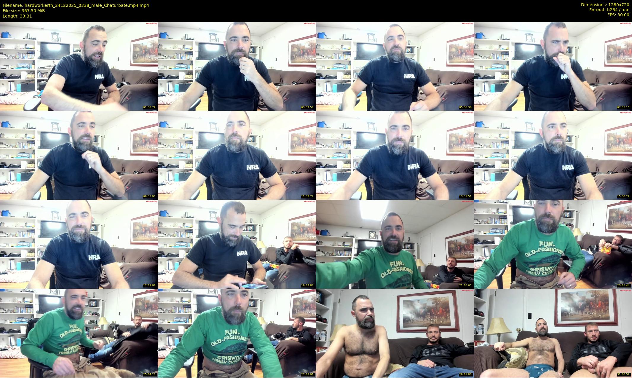 hardworkertn — 34 minute Chaturbate male cam show recording, 720p, Dec 24, 2025