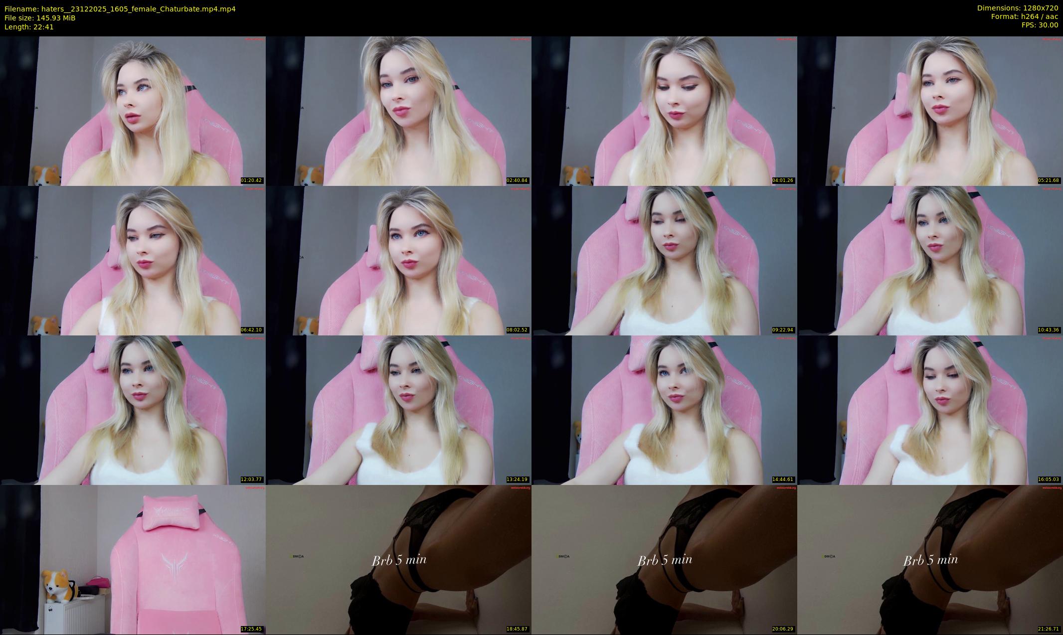 haters_ — 23 minute Chaturbate female cam show recording, 720p, Dec 23, 2025