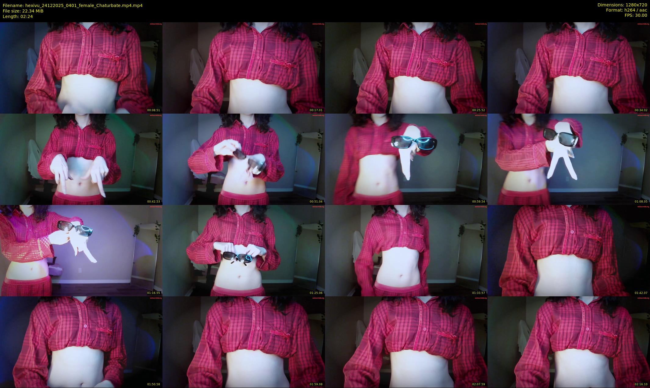 hexivu — 3 minute Chaturbate female cam show recording, 720p, Dec 24, 2025
